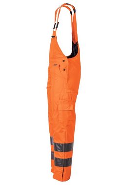 Planam Arbeitslatzhose Winterlatzhose Warnschutz uni orange Größe M (1-tlg)