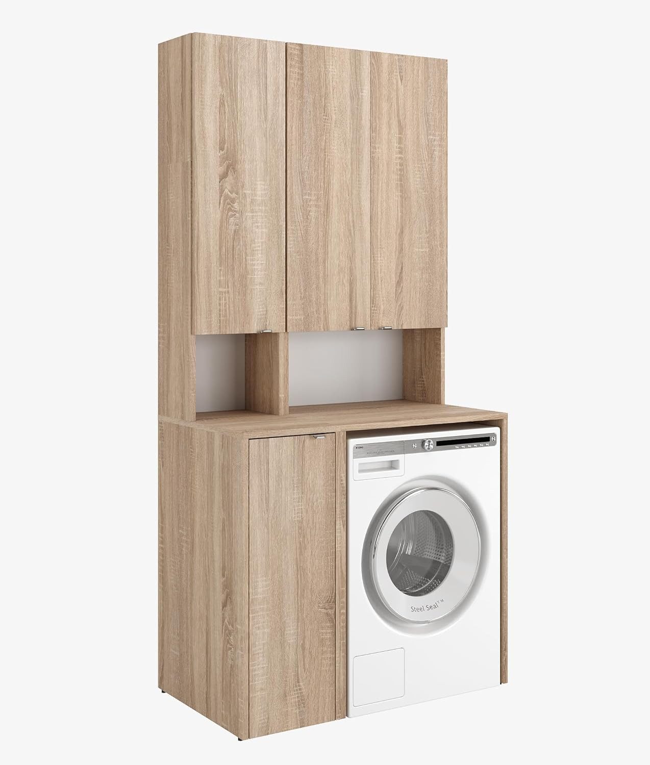 Platan Room Badezimmer-Set Waschmaschinenschrank 65 cm günstig online kaufen