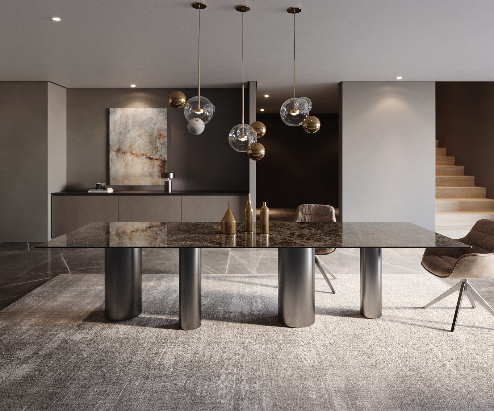 DELIFE Esstisch Edge, Keramik Laminam® Emperador günstig online kaufen