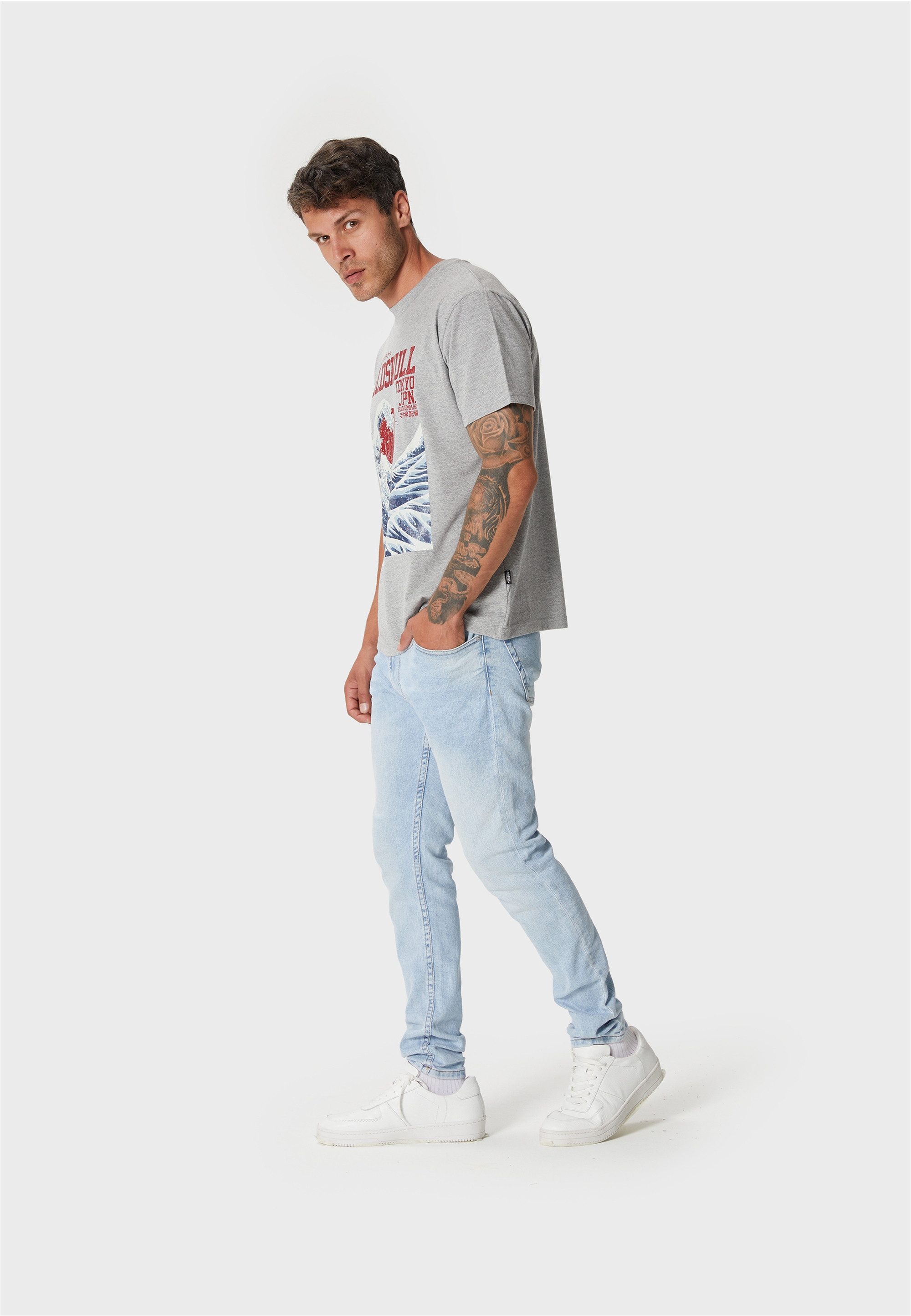 Oldskull T-Shirt Asian Big W (1-tlg) mit coolem Print