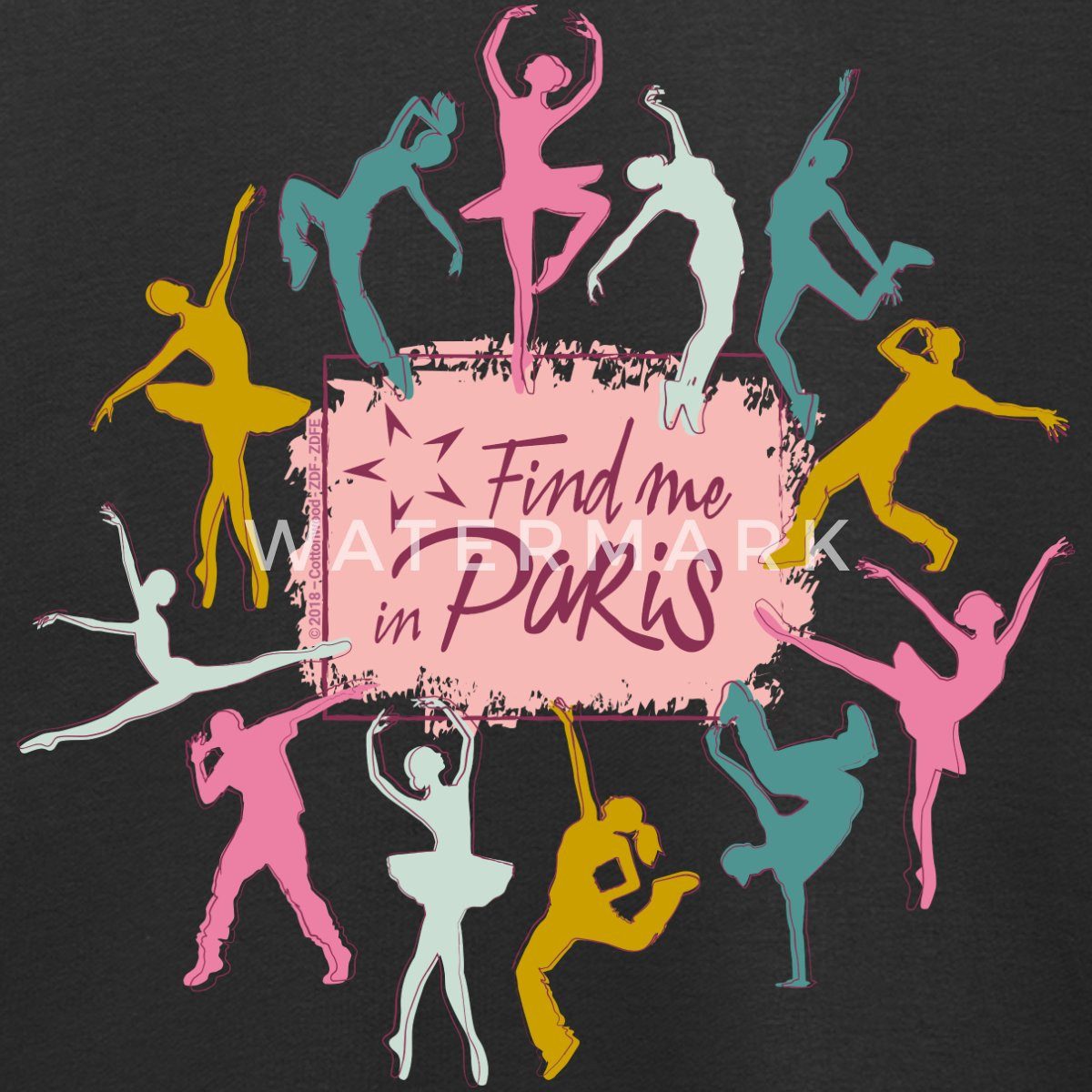Spreadshirt Sweatshirt Find me in Paris Tänzer Kinder Premium Pullover (1-tlg)