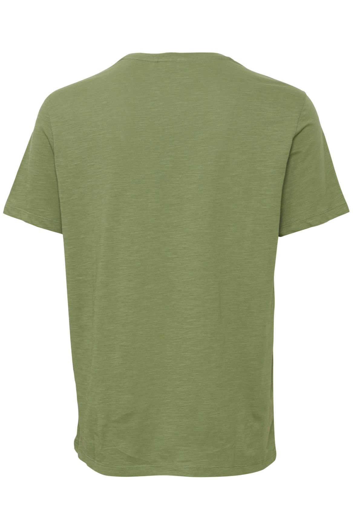 TEE Brusttasche T-Shirt Grün T-Shirt in Blend 5373 mit floraler