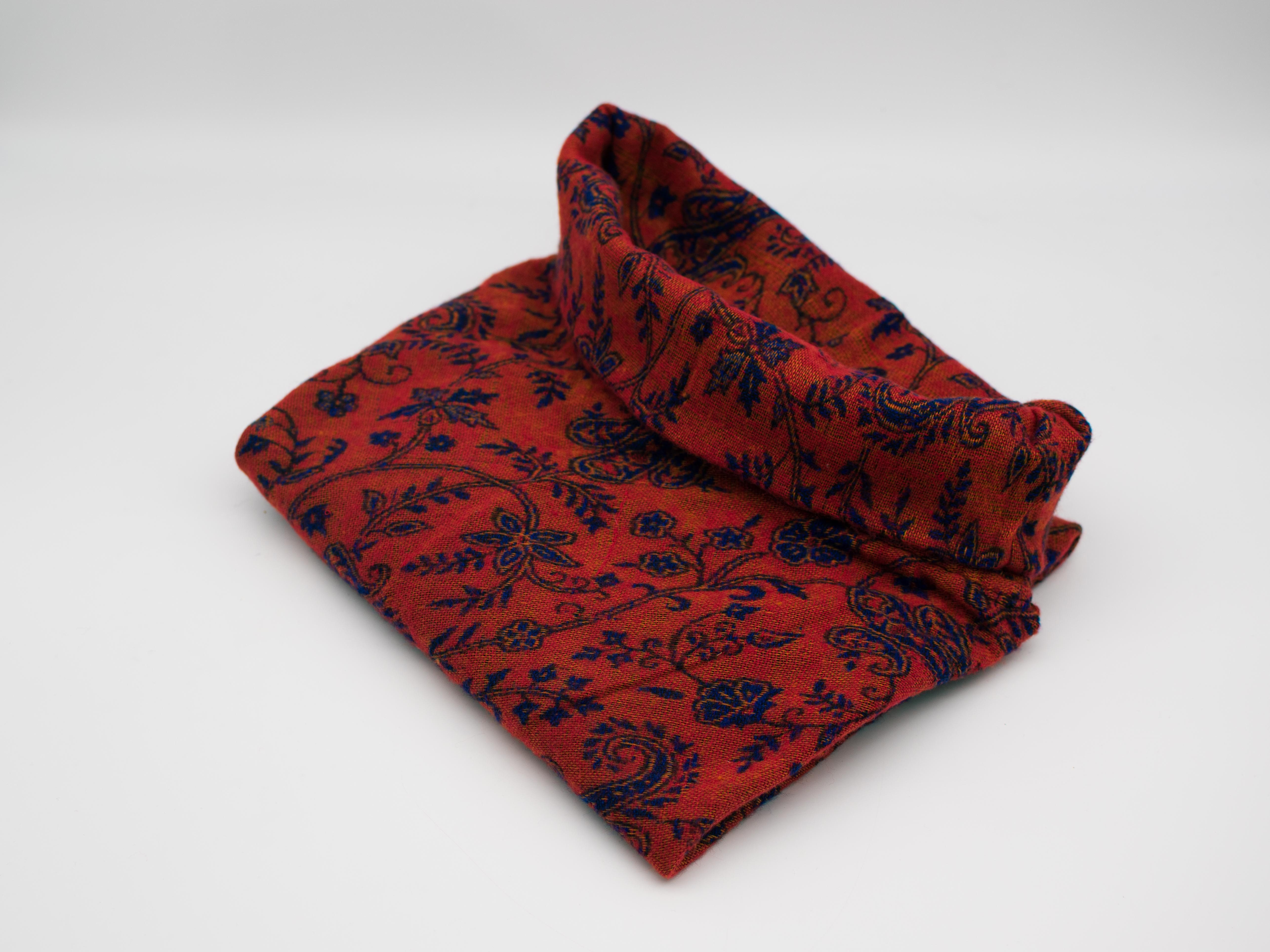 Aurelie Poncho Eleganter Paisley Poncho, für Damen und Herren, mit Stehkragen
