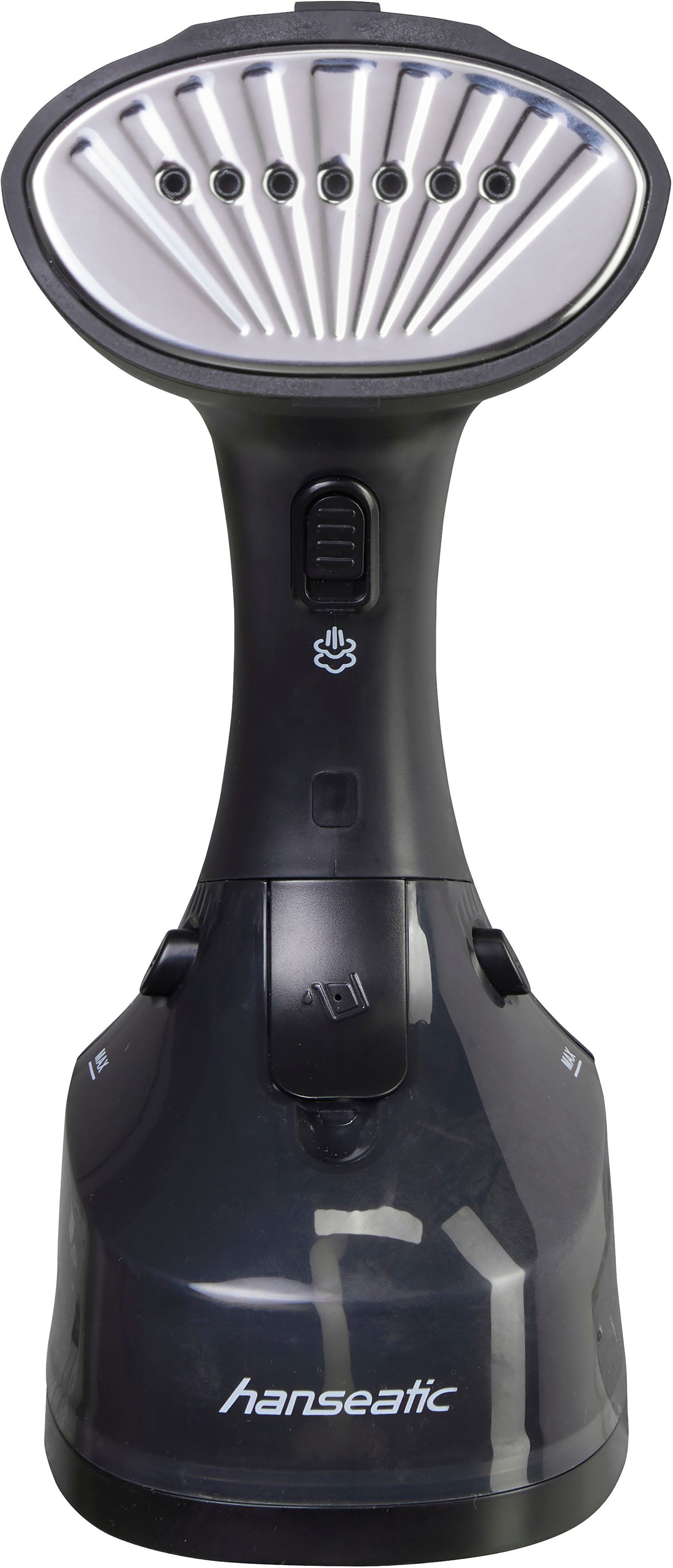 Hanseatic Dampfglätter HHS25022BCU, 1300 W, elegantes Design, 1300 W, 2,5 m Kabel, Edelstahl-Sohle, Anti-Tropf-System