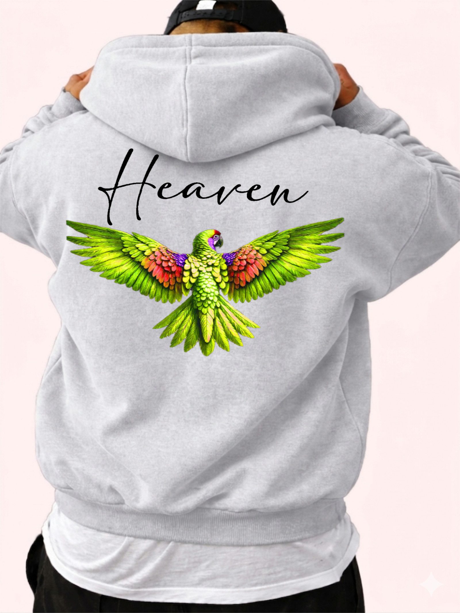 RMK Hoodie Herren Kapuzenpullover Pullover Pulli Langarmshirt Heaven mit Kapuze und 2 Taschen