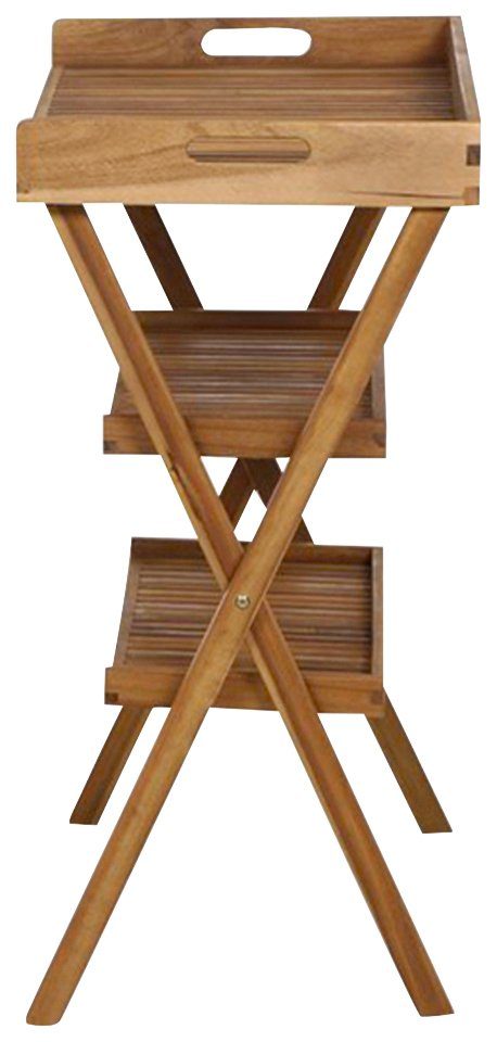 Siena Garden Tabletttisch Caruna (4-St), Akazie, 70x45 cm