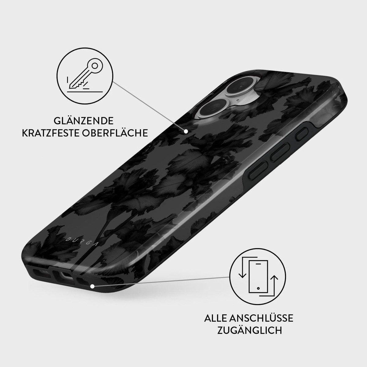 BURGA Backcover Burga Tough Back Cover MagSafe Apple iPhone 16 - Nocturnal