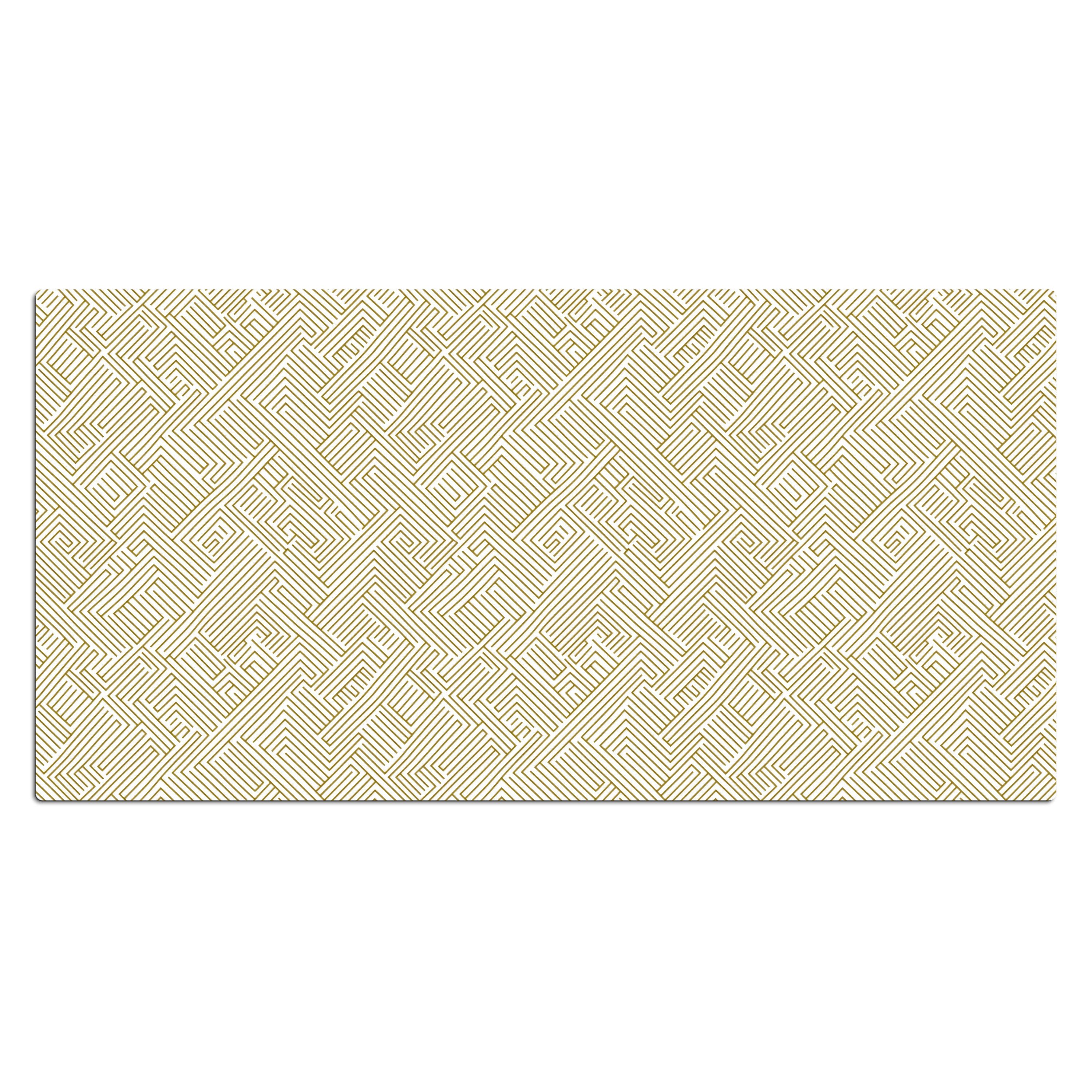 MuchoWow Gaming Mauspad Geometrisch - Linien - Grün (1-St), Gaming Mauspad XXL, Schreibtischunterlage, Desk Mat Groß, 80x40 cm