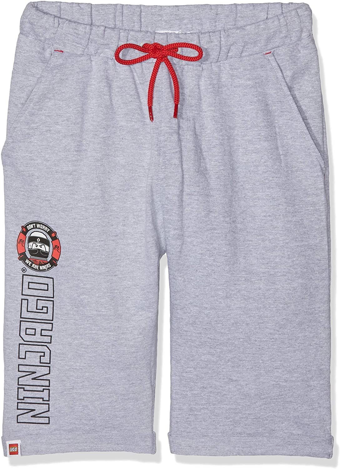 LEGO® Bermudas Lego® Ninjago Bermudashorts Jungen Kurze Hose Kindershorts Sommerhose Hellgrau meliert Розмір 98 entspricht 2 3 4 Jahre