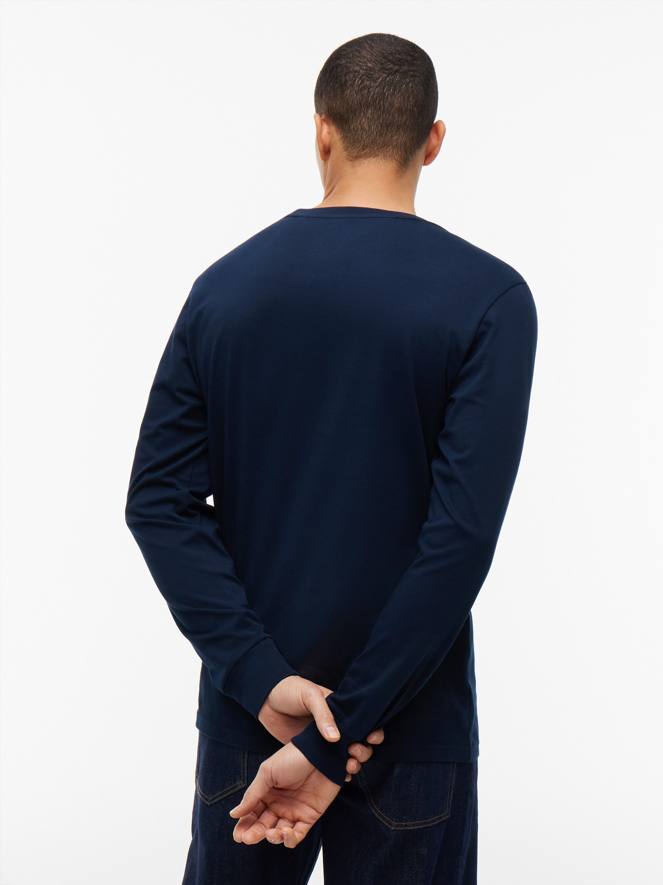 Tommy Jeans Langarmshirt SLIM SIGNATURE CHEST TEE Slim fit mit Rundhalsausschnitt – Bild 3 von 5