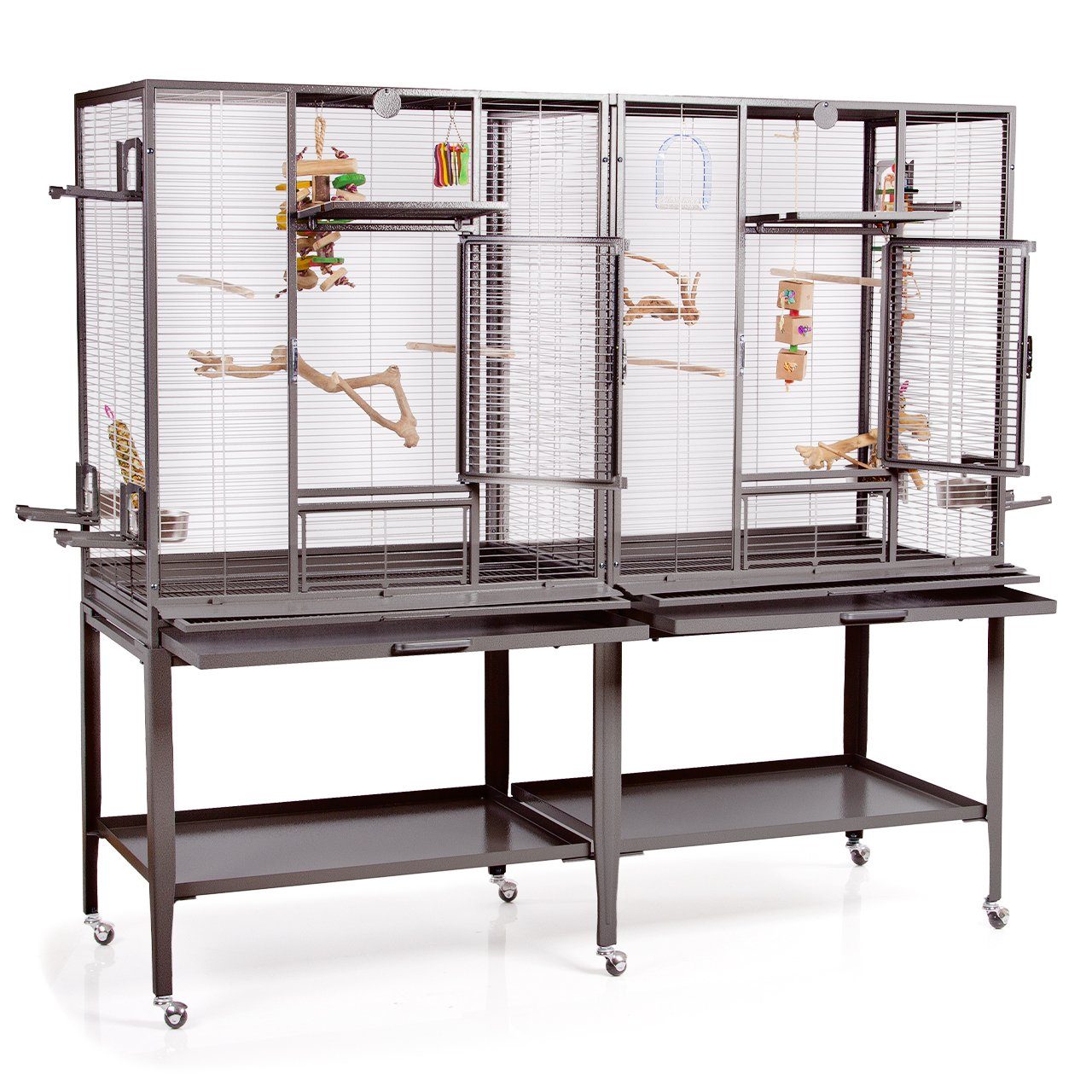 Montana Cages Vogelkäfig Madeira Double · Antik, ca. 165 x 54 x 155