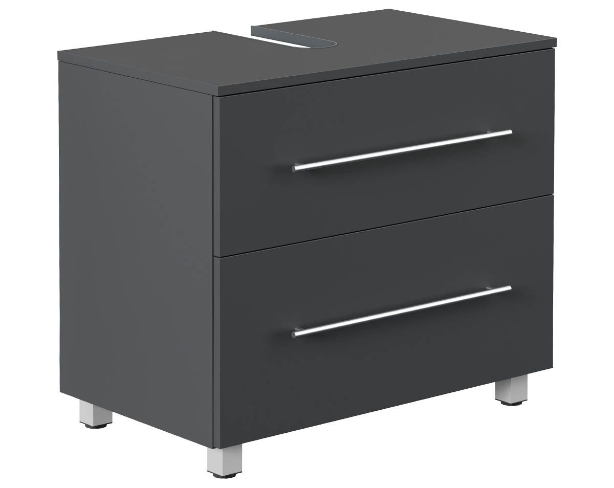 einfachgutemoebel Waschtisch-Set Badezimmer Stand-Waschtisch SENTINEL 70cm, graphit grau, (Badmöbel Set, 1-St., Waschtisch Set)