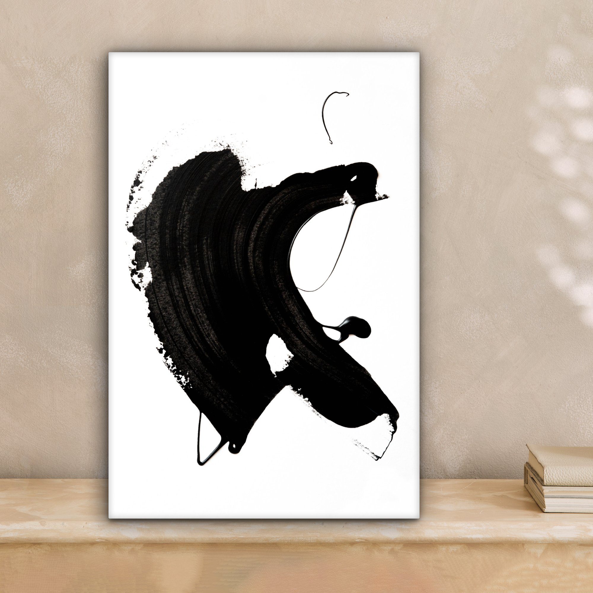 OneMillionCanvasses® Leinwandbild Schwarz - Farbe - günstig online kaufen