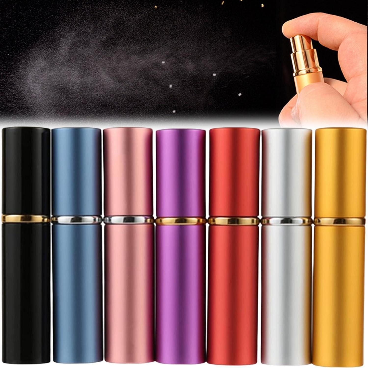 LuxusKollektion Sprühflasche Parfümzerstäuber 10ML Glas Mini Tragbar 7 Stück