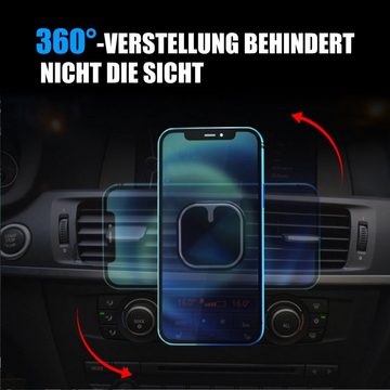 Tisoutec Handyhalterung Auto, 360° Drehbar Auto Handyhalter für Alle Smartphone Smartphone-Halterung