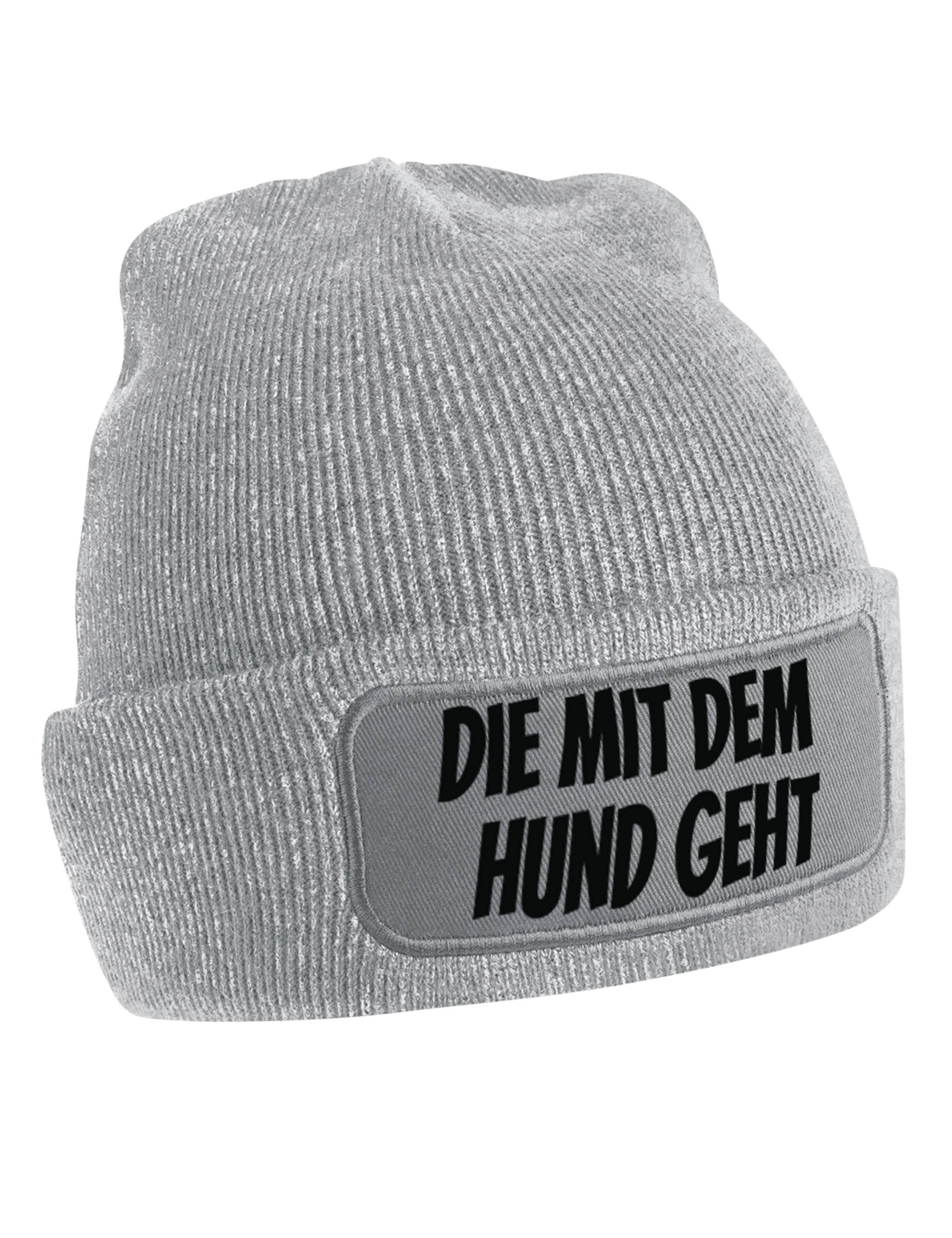 Youth Designz Beanie "DIE MIT DEM HUND GEHT" Beanie Mütze für Damen Geschen günstig online kaufen