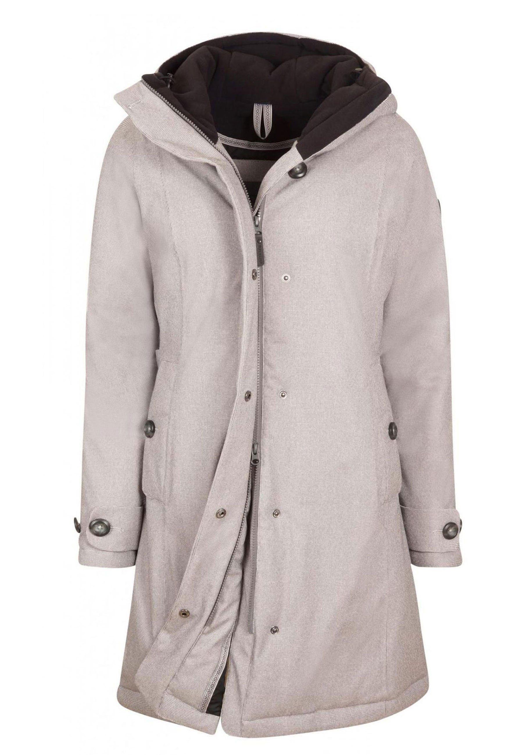 Nightandday warm Parka darkstone anschmiegsam wasserdichter Winterjacke Elkline