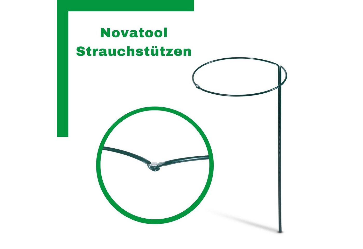 Novatool Rankhilfe -Spar-Set, 2 St., wetterfest, ganzjährig einsetzbar, für Innen- & Außenbreich grün Rabatt: 62 %