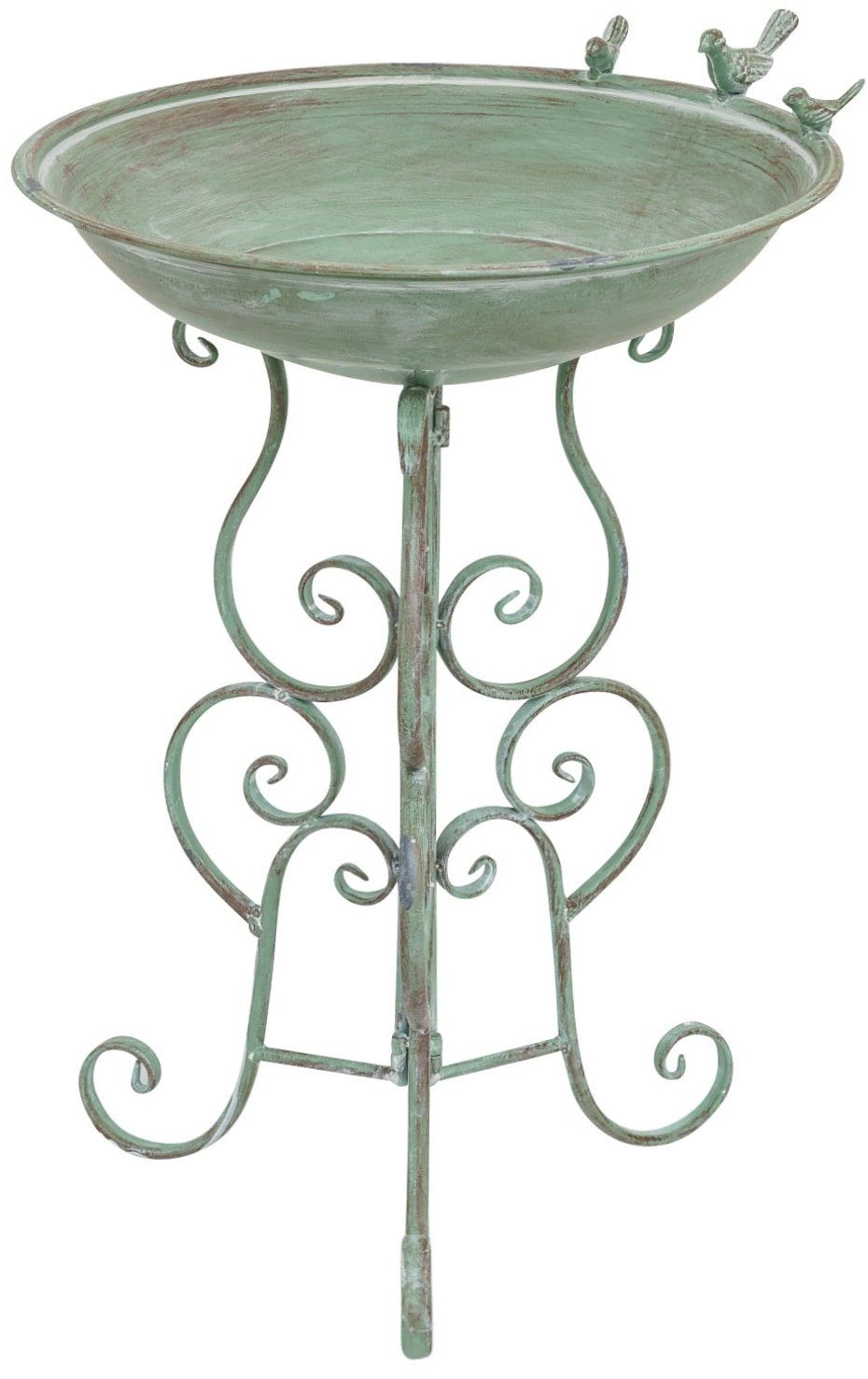 Aubaho Dekoobjekt Vogeltränke Vogelbad Vogelbecken Garten Vogel Tränke Metall Antik-Stil. € 96,00