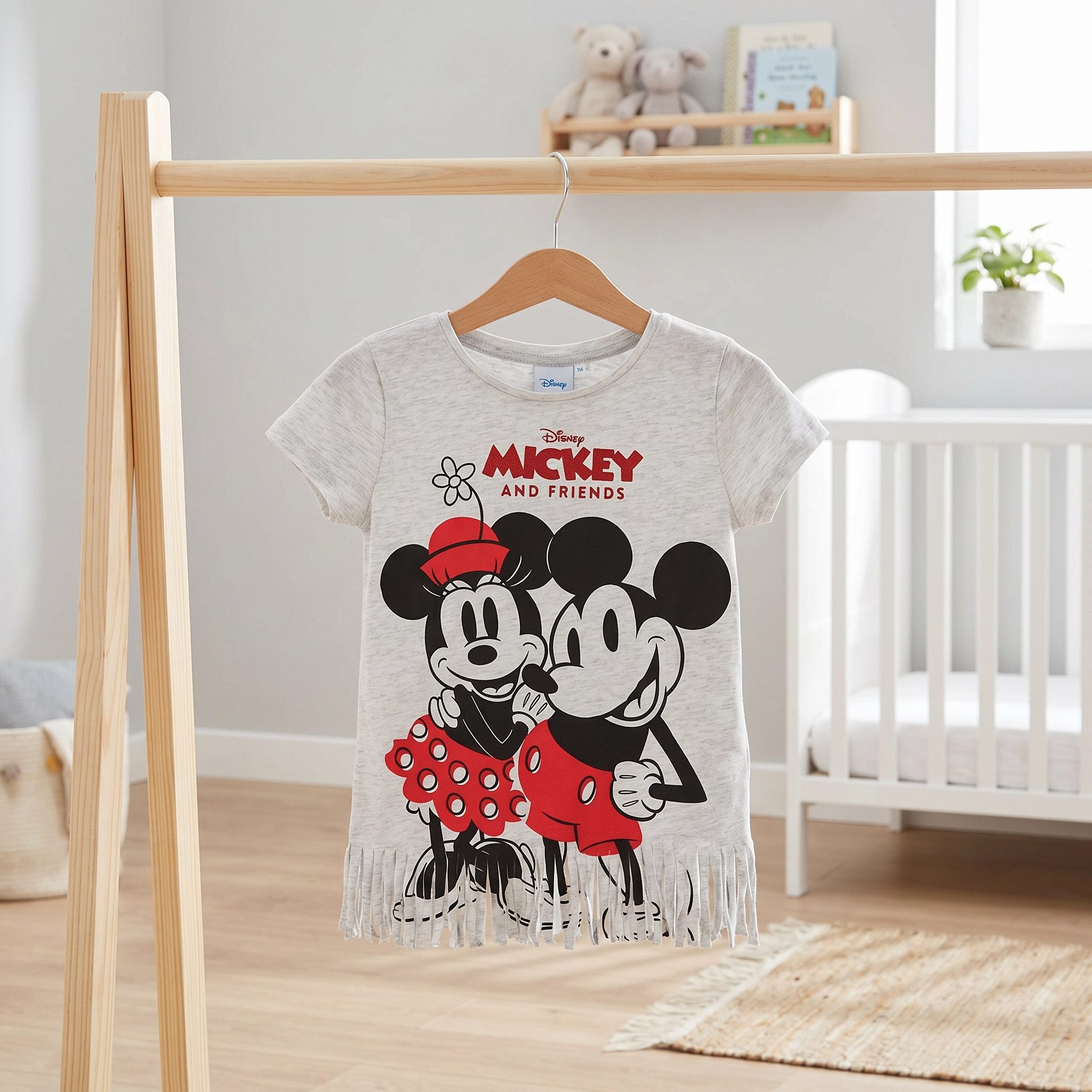 Disney Print-Shirt Minnie und Mickey Maus Jugend Mädchen T-Shirt Gr. 134 bis 164