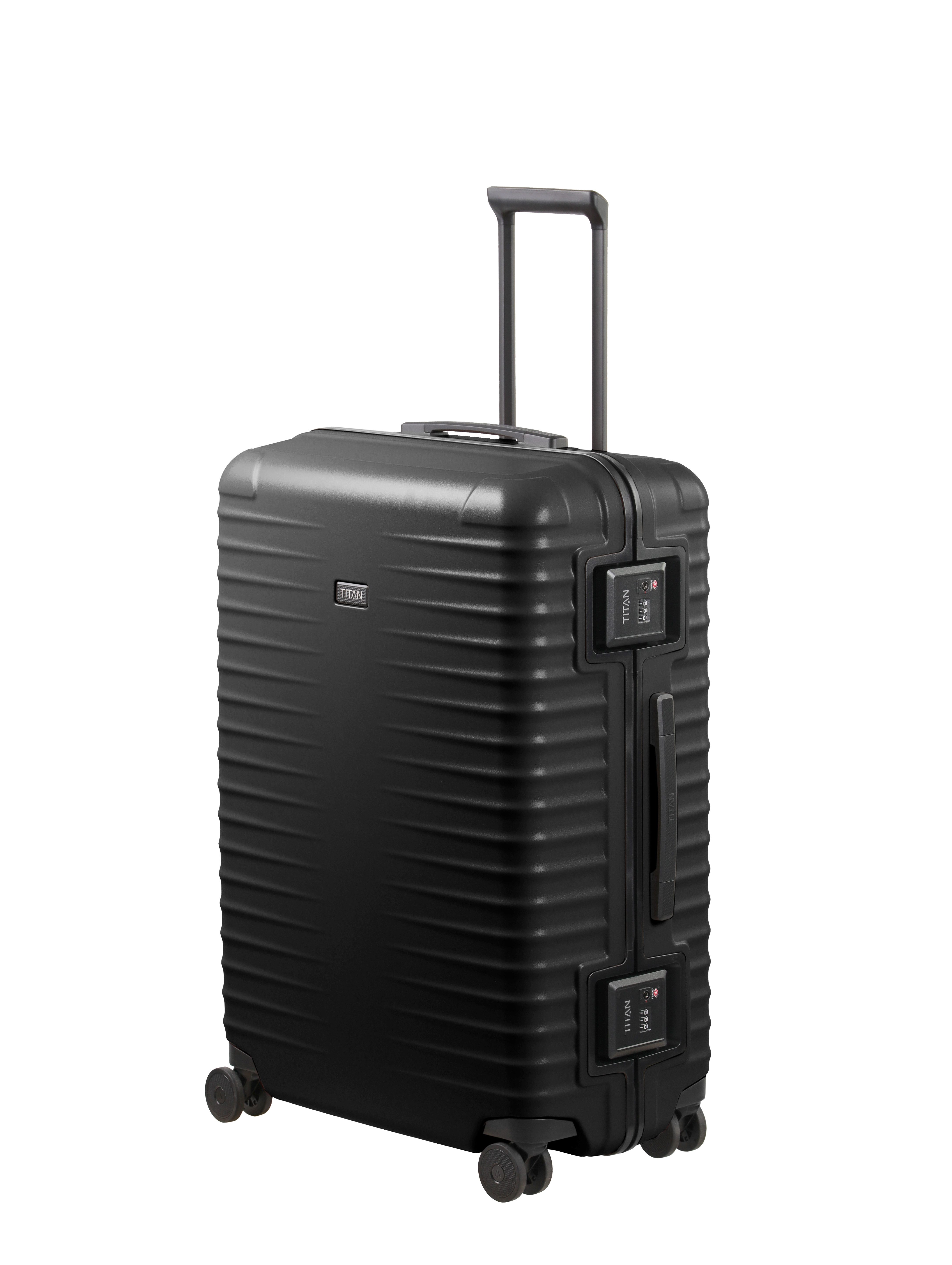 TITAN - Made in Germany Trolley OVERSEAS Koffer Hartschale, 4 Rollen, mit TSA-Rahmenschloss, intelligenter Innenaufteilung Größe L