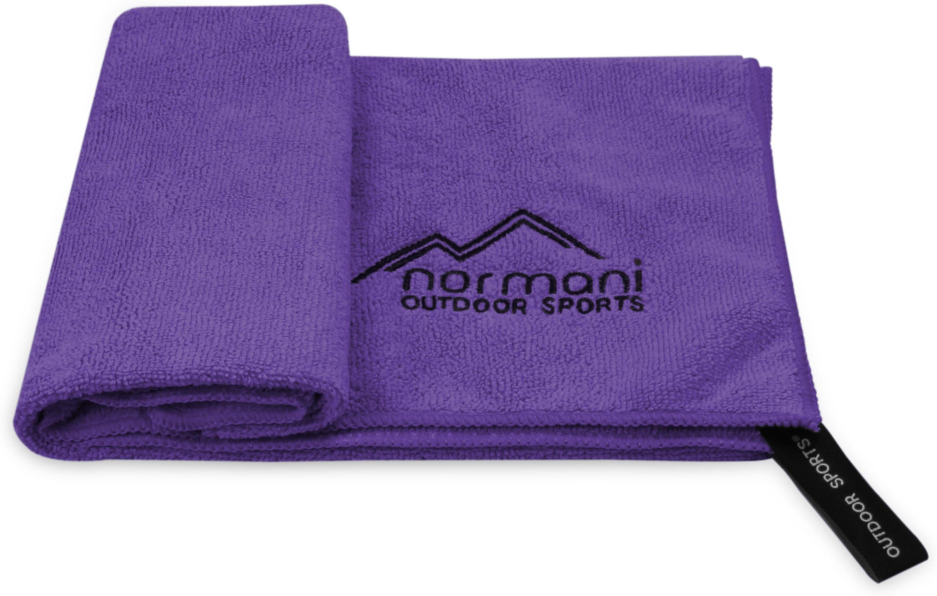 40x80 Reisehandtuch Mikrofaserhandtuch Terry, normani Polyester Violett