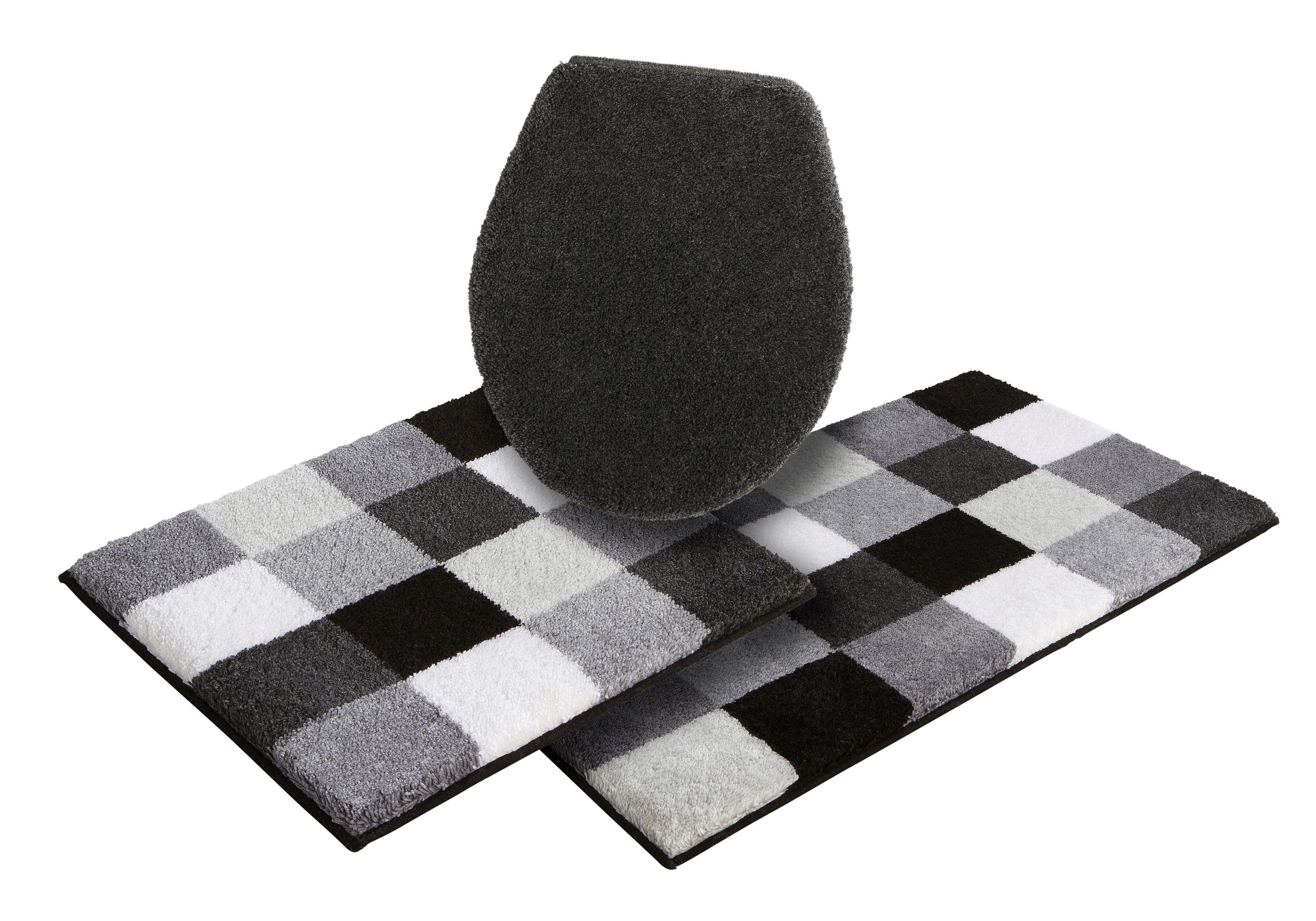 Grund Badematte "Mosaik, Badvorleger, Badezimmer Teppich, sehr weich" Höhe günstig online kaufen