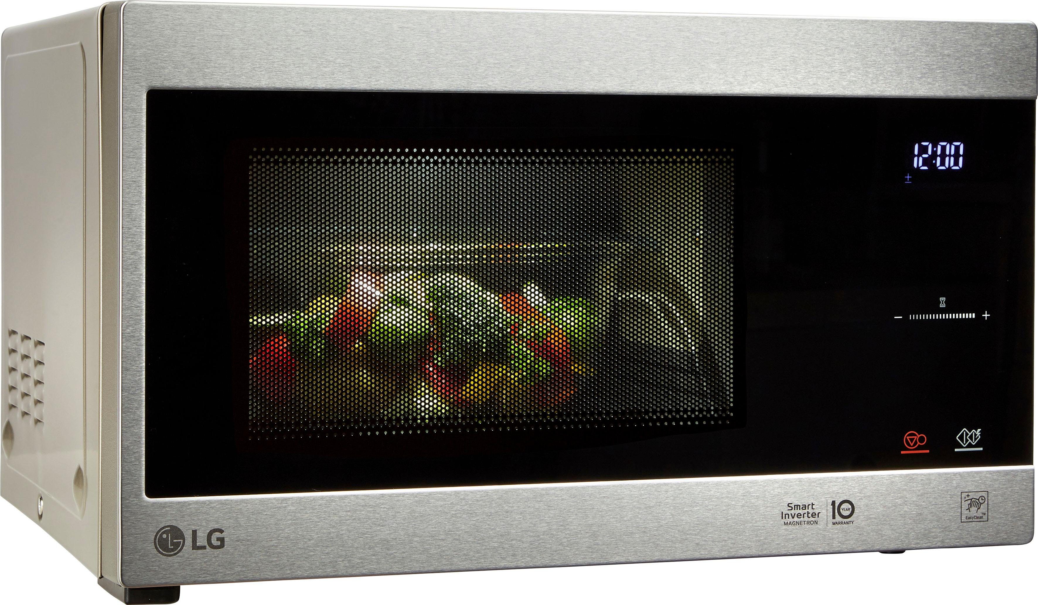 LG Mikrowelle MS 2595 CIS, Mikrowelle, 25 l, Smart Inverter Technologie, echte Glasfront