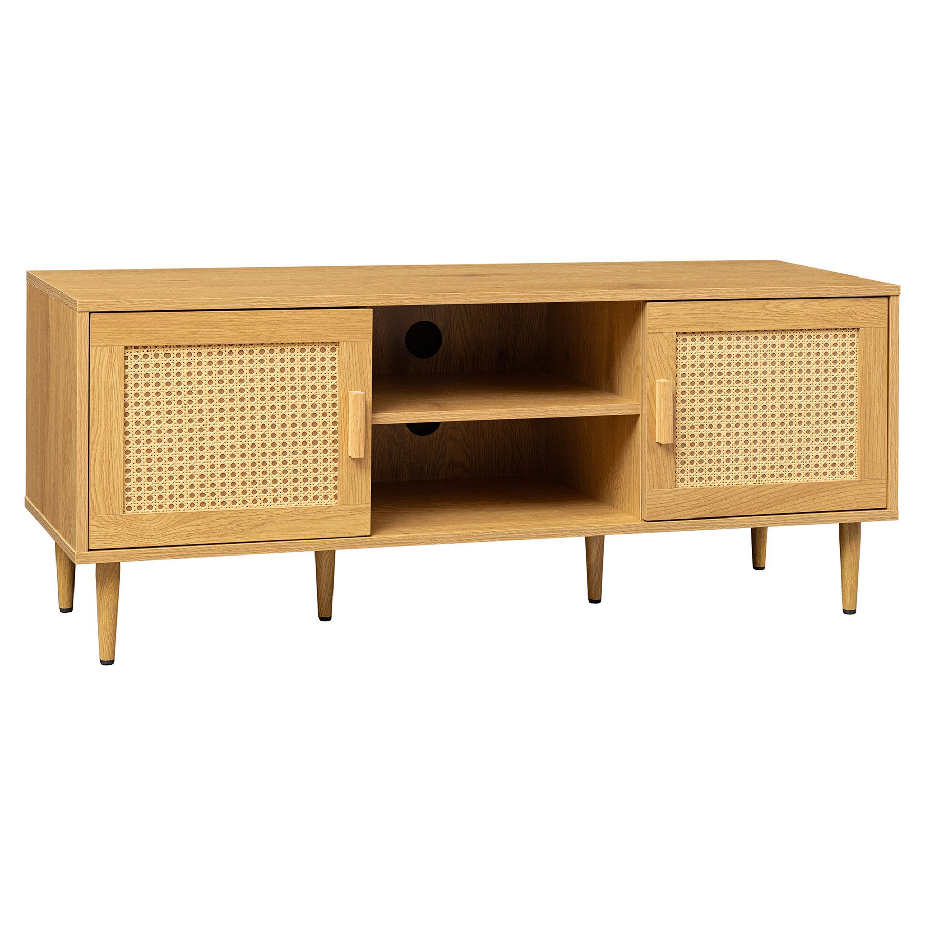 riess-ambiente Lowboard VIENNA 120cm natur-Wiener Geflecht, Rattan, Holz-Op günstig online kaufen