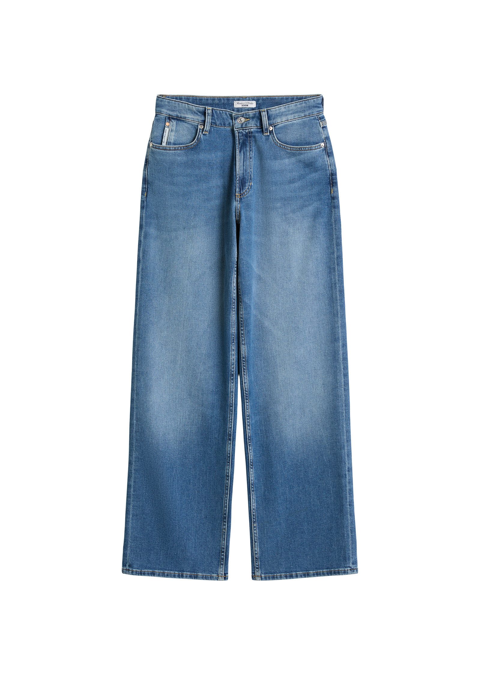 Marc O'Polo DENIM Weite Jeans aus weichem Organic-Cotton-Stretch
