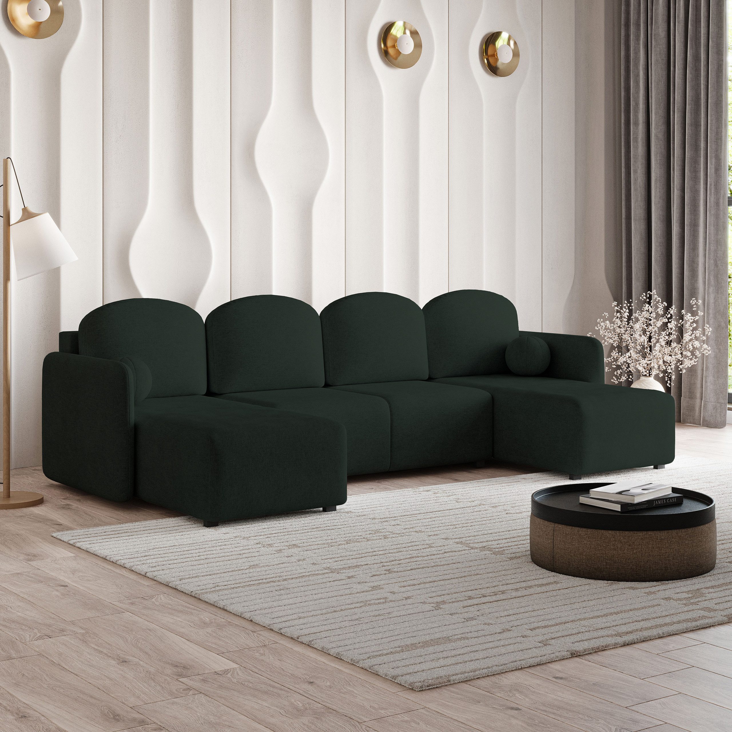 Masseno Ecksofa NUBERO mit Schlaffunktion U-Form, günstig online kaufen