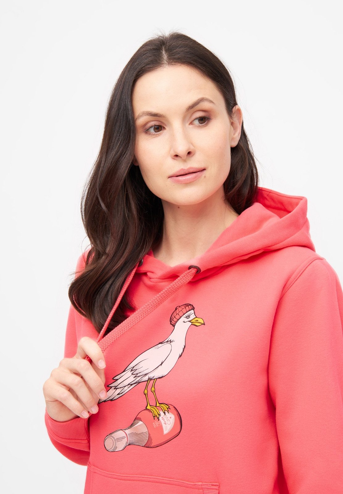 Derbe Hoodie Hoodie Sturmmöwin mit großem Print