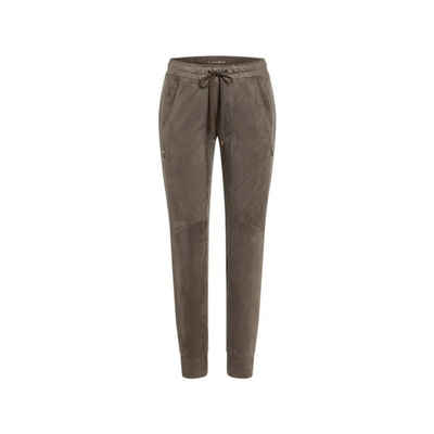 Cambio Stoffhose taupe regular (1-tlg)