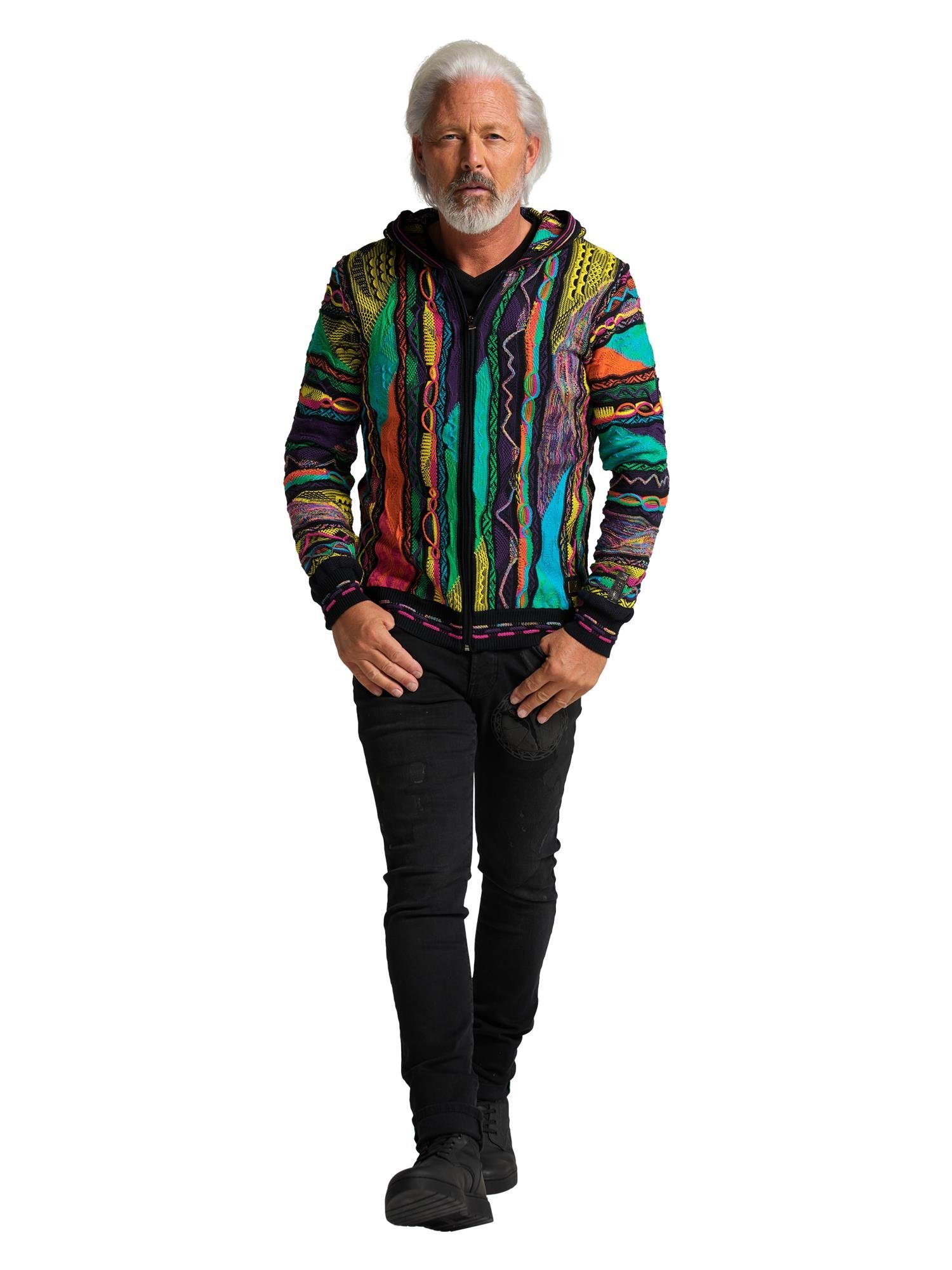 CARLO COLUCCI Kapuzenstrickjacke Conzem günstig online kaufen