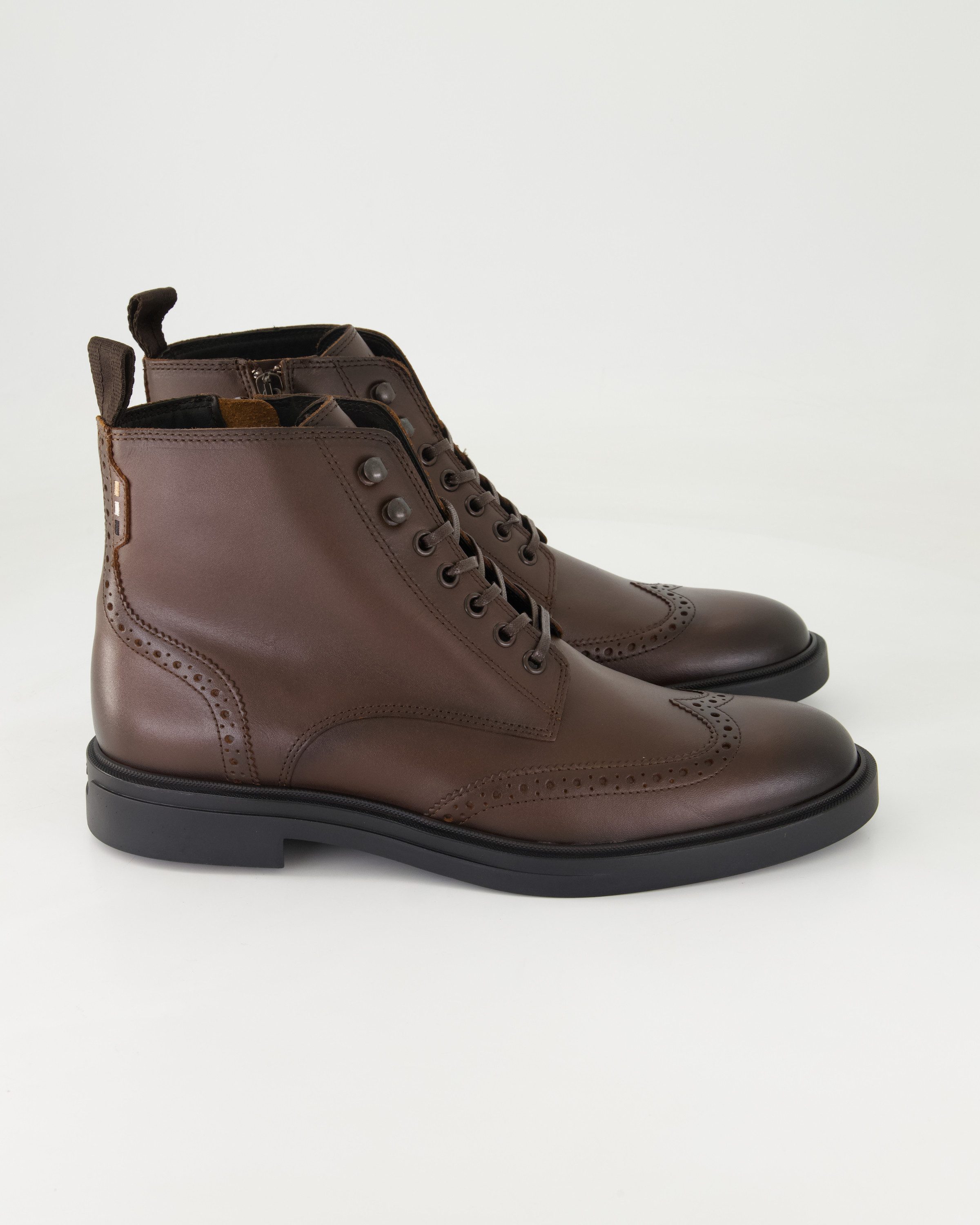 BOSS Calev_Halb_ltbrfb Stiefelette Obermaterial: Leder günstig online kaufen