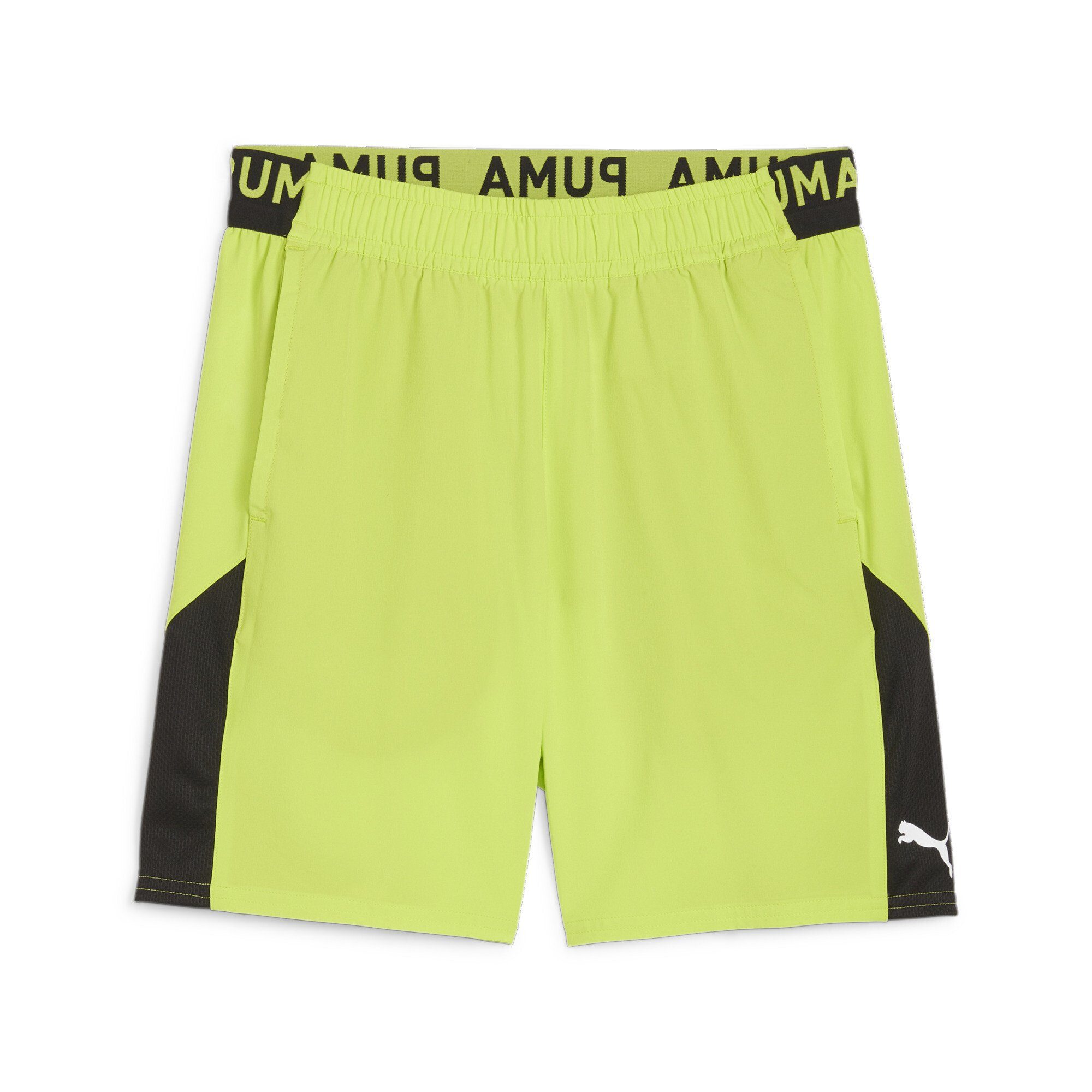 Lime Black Pow Green PUMA Trainingsshorts Trainingsshorts Erwachsene Woven Stretch 7"