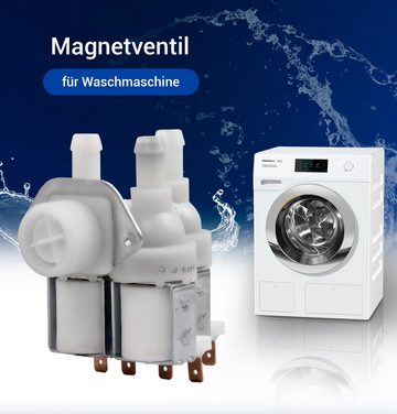 VIOKS Durchflussschalter Magnetventil Ersatz für Miele 1678013, 3-fach 90° 10,5mmØ mit Reduzierung für Waschmaschine Waschtrockner