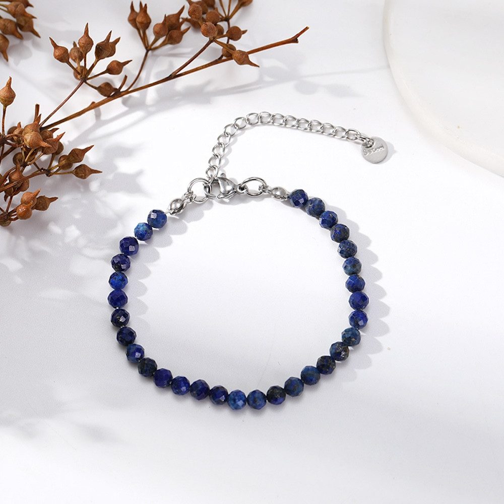 Kim Johanson Fußkette Naturstein Perlenfußkette (1-tlg), mit Edelstahlversc günstig online kaufen