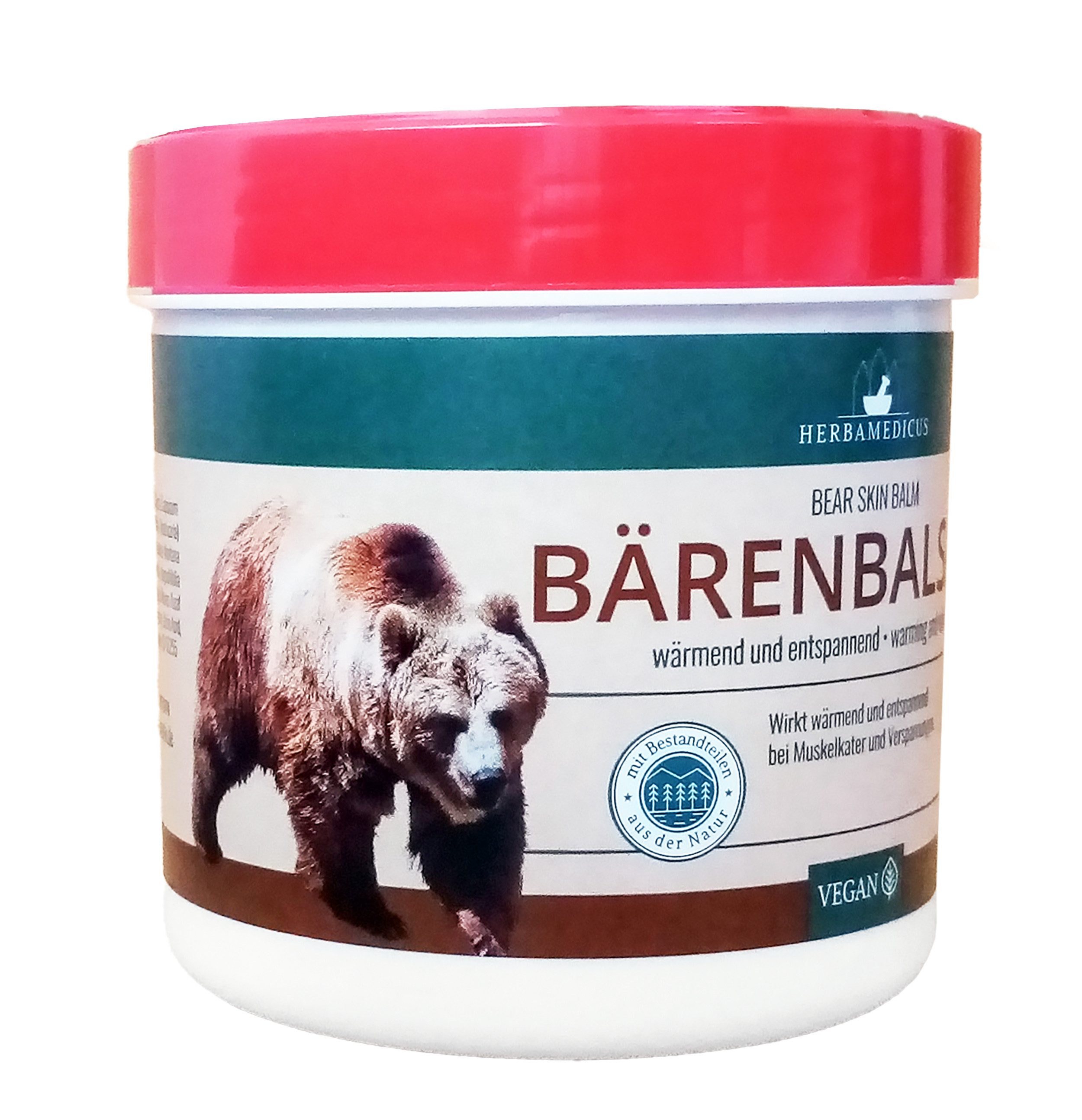 vom Pullach Hof Körperbalsam BÄRENBALSAM 250ml wärmend Muskeln Gelenke Bärenbalsam 68, Bärensalbe Körperpflege Körper Balsam Creme Salbe