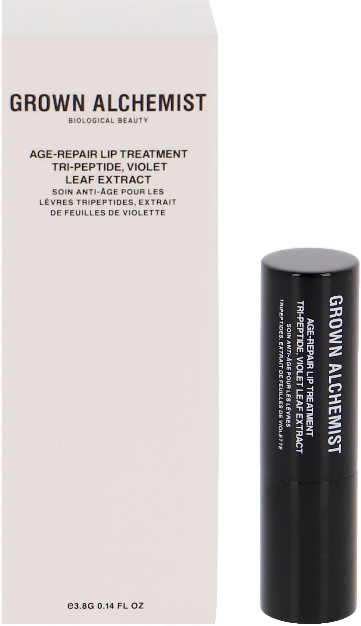 Age-Repair Leaf Treatment: Lippencreme ALCHEMIST Violet Lip GROWN Tri-Peptide, Extract