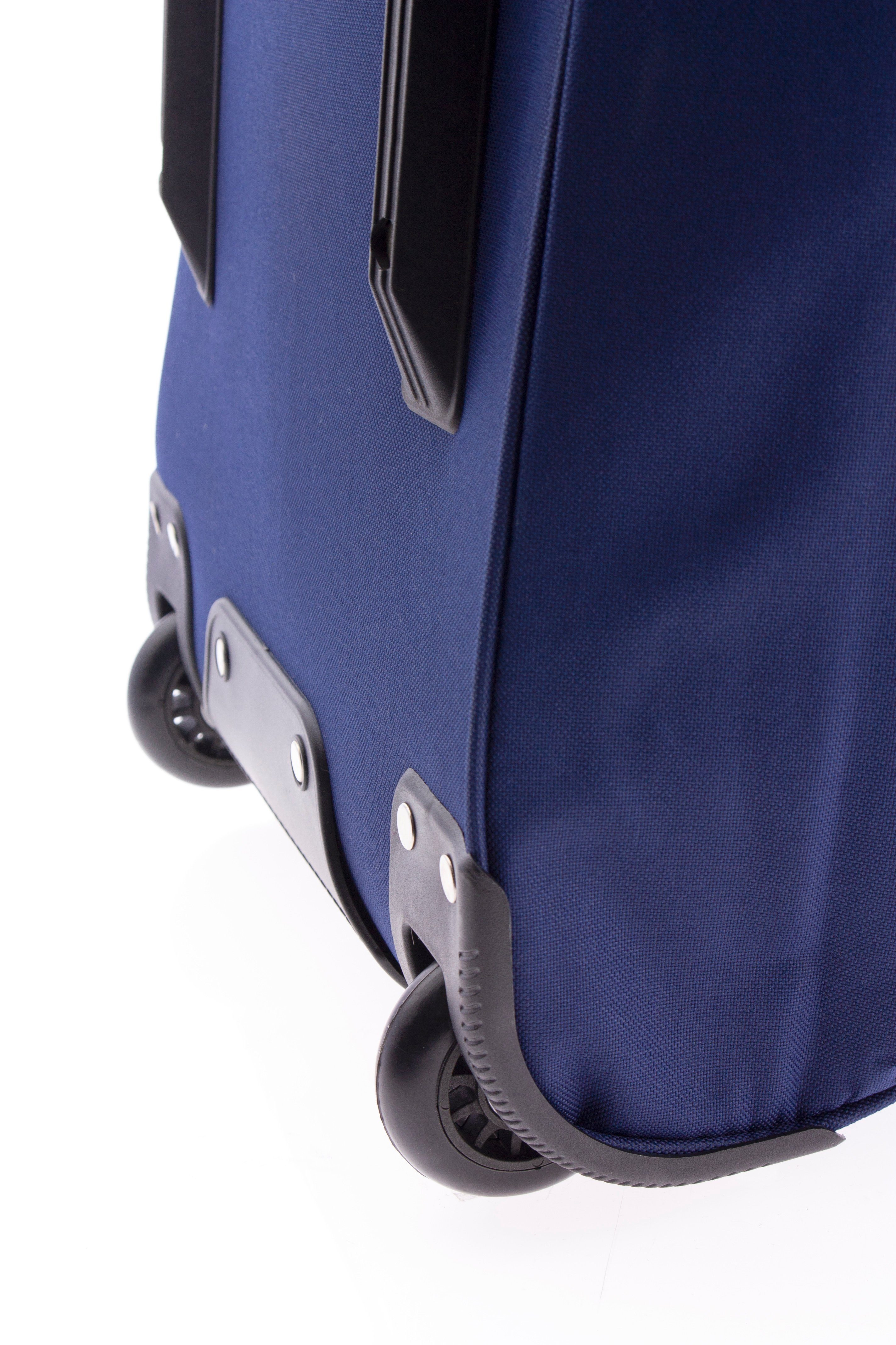 80 - blau mit Liter Gewicht: cm - kg, Trolleytasche, - 2,8 GLADIATOR Rollen Sporttasche JUMBO Reisetasche - Rollentasche, 104 - Trolley-Reisetasche