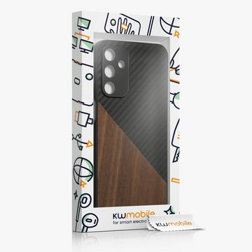 kwmobile Handyhülle Hülle für Samsung Galaxy A15 5G, Holz Handy Schutzcase - Handy Case Schutzhülle - Smartphone Cover