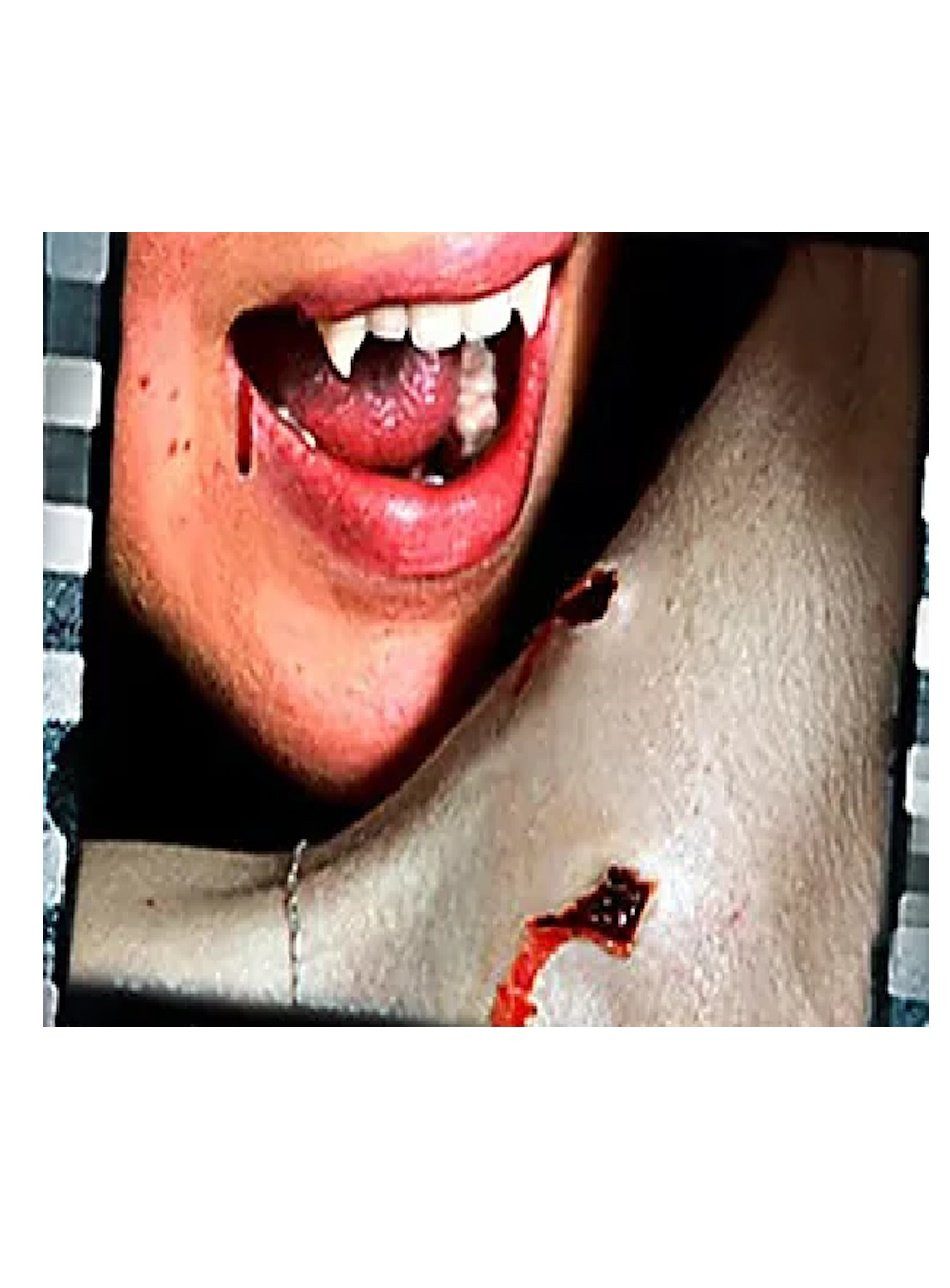 Tinsley Theaterschminke Vampirbiss 3D FX Transfers, Oscarprämierte Spezialeffekt-Wunden für Euer Halloween Make-up