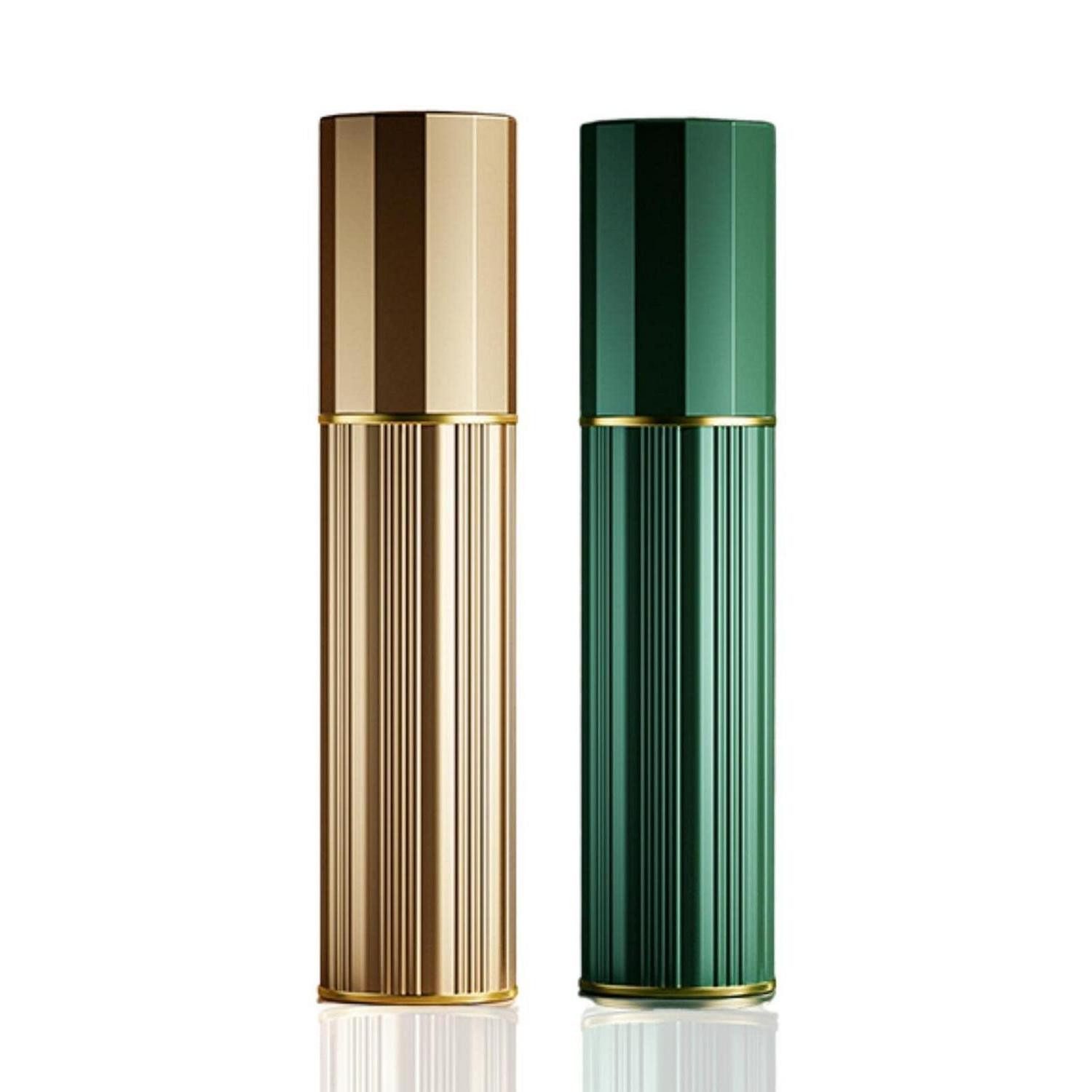 LuxusKollektion Sprühflasche Parfümzerstäuber Nachfüllbar 5ml Gold/Grün