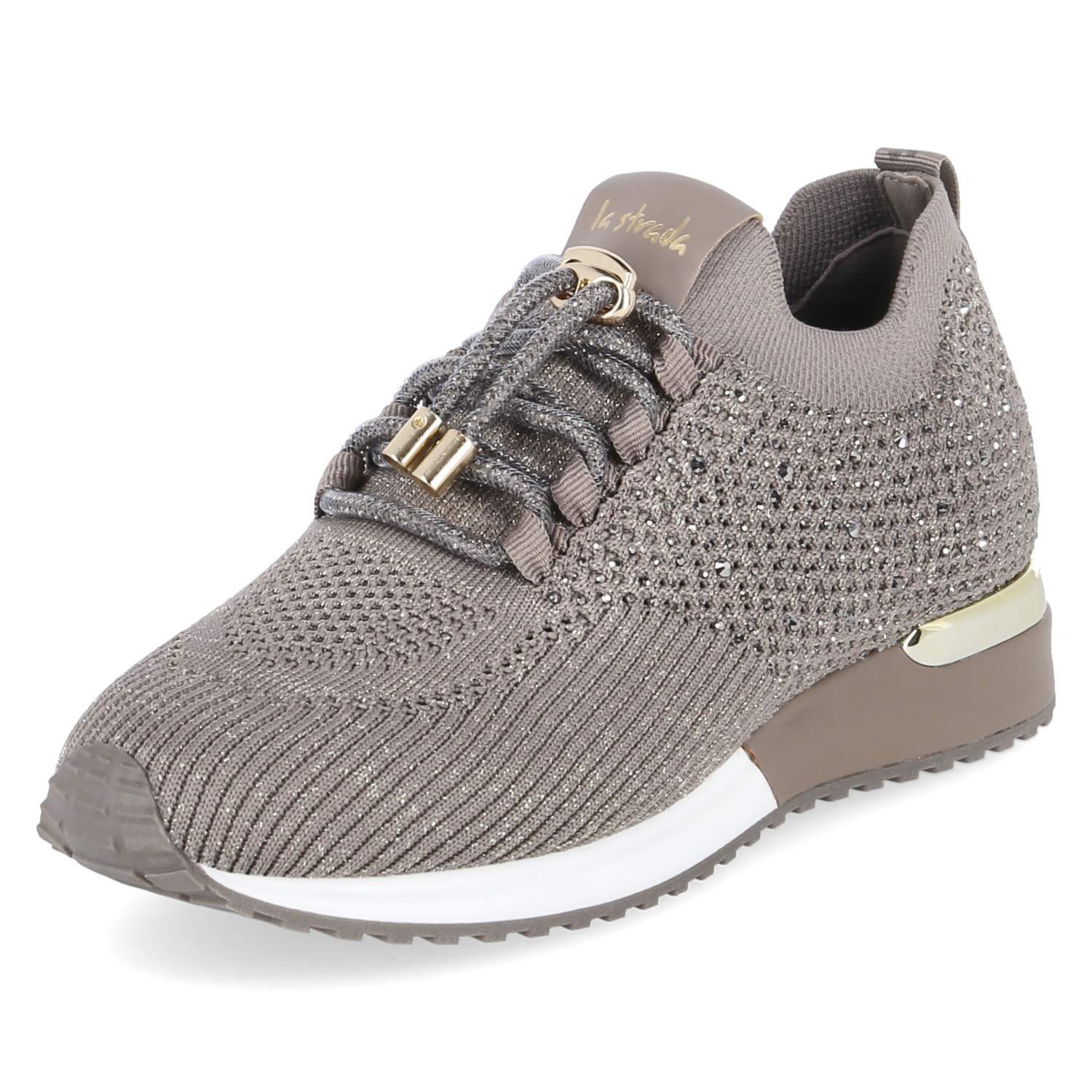 La Strada La Strada Slip On Sneaker 2400409 4525 Damen Textil & Synthetik taupe Schnürschuh – Bild 2 von 5