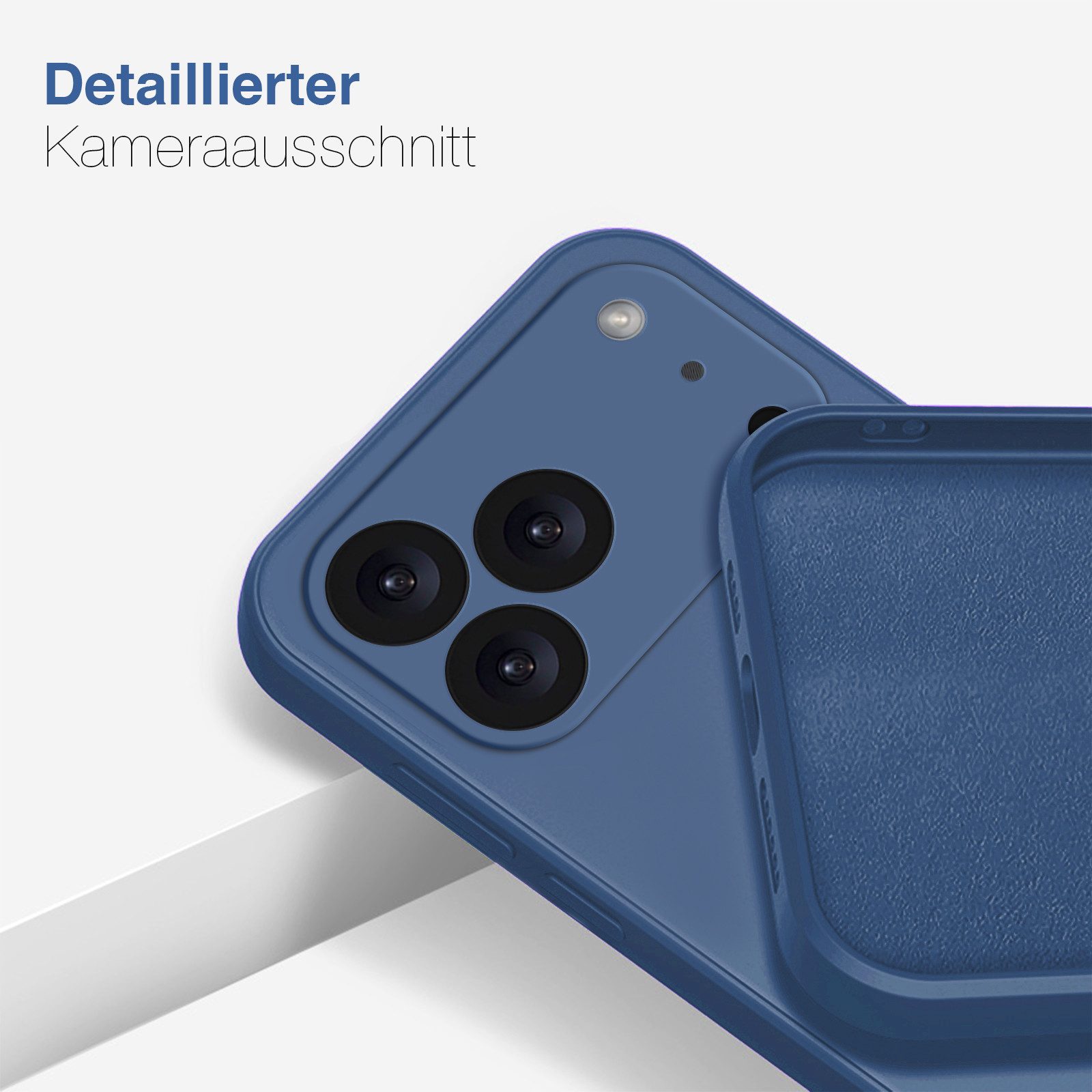 Tec-Expert Handyhülle SoftGrip Cover Hülle für Apple iPhone 17 Pro Max, Handy Case Bumper integrierter Kameraschutz flexibel