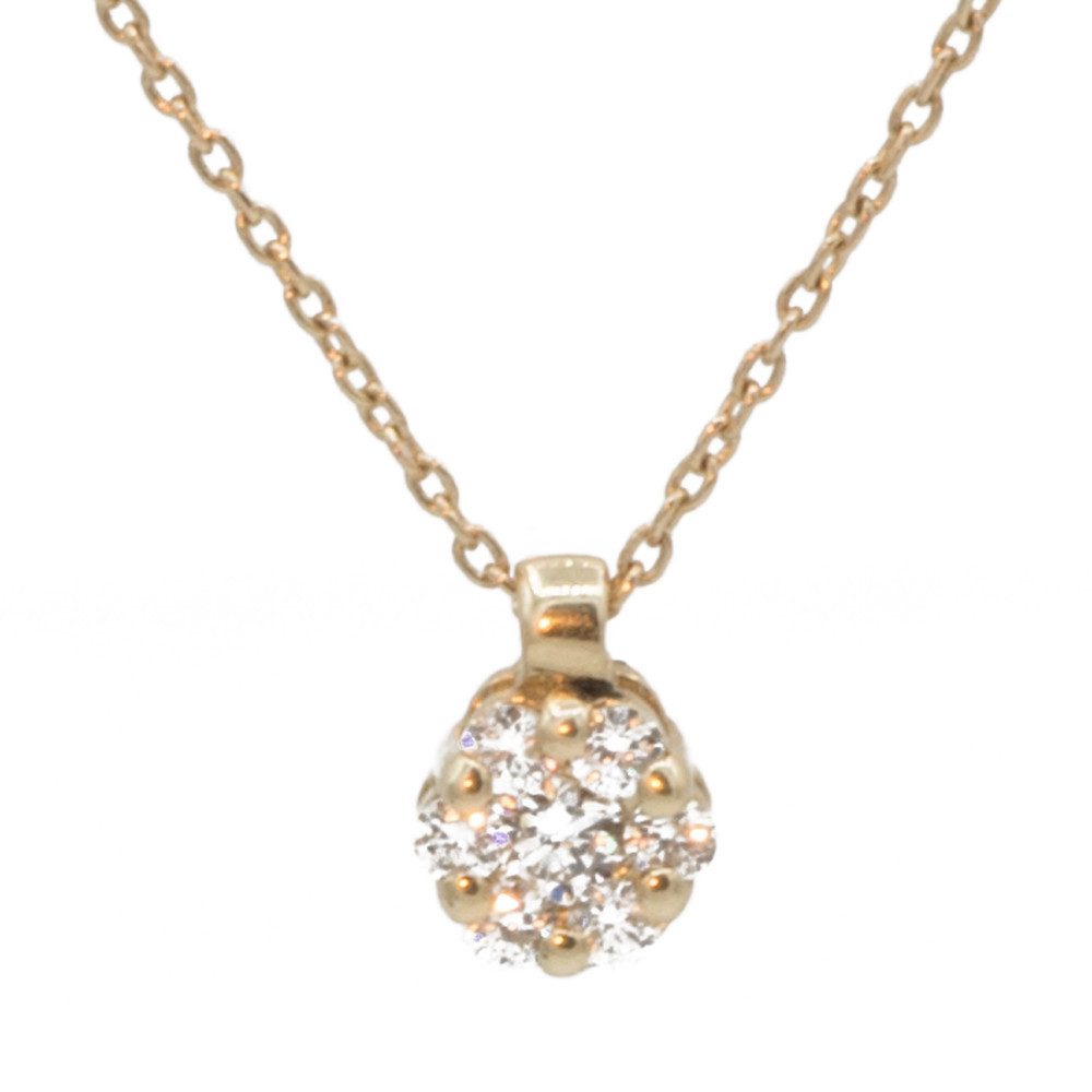 Bella Carina Kette mit Anhänger Diamant Anhänger mit Kette in 585 Gold 14 Karat, 585 Gold