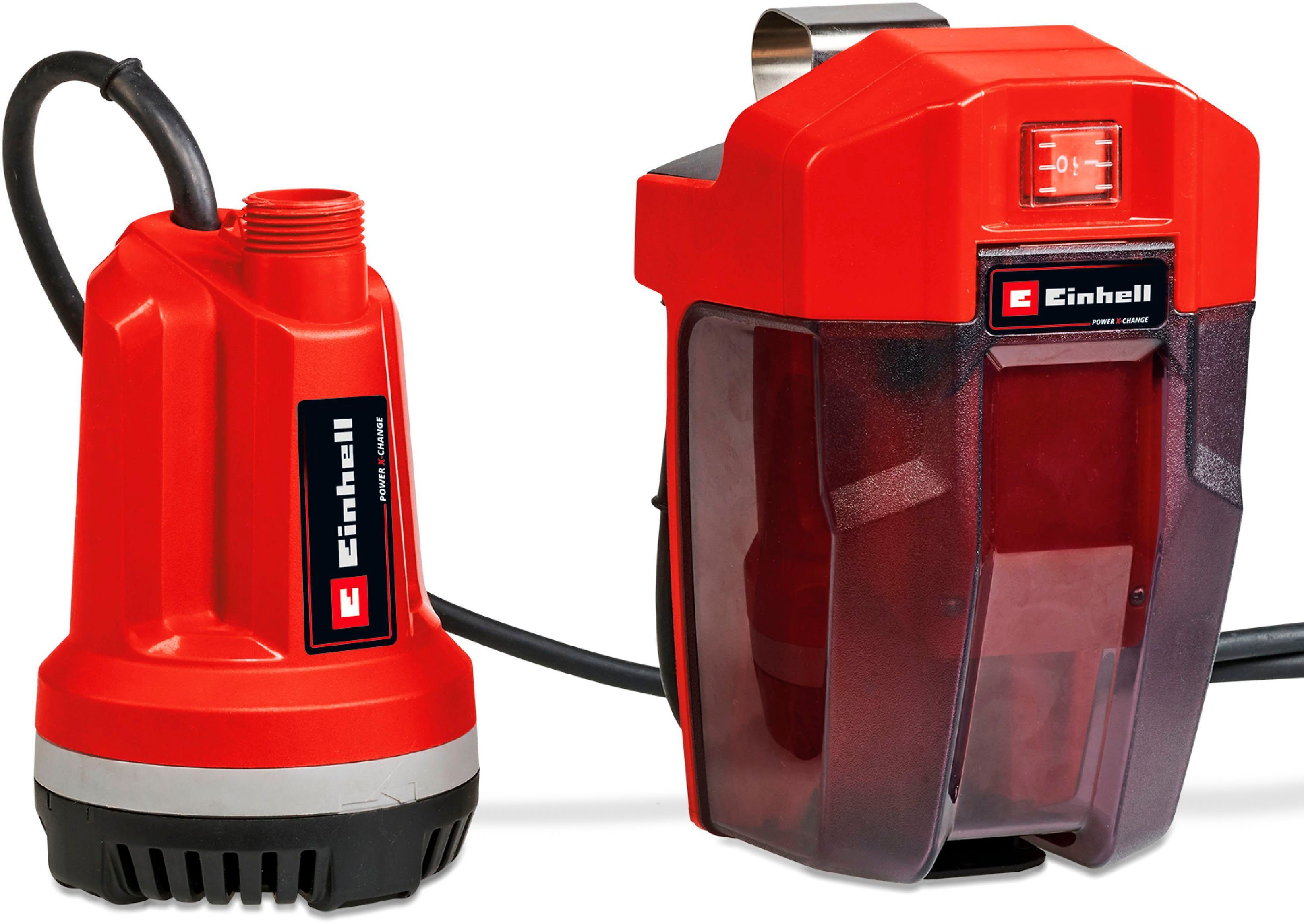 Einhell Klarwasserpumpe GE-PP 18 RB Li-Solo, 3000 l/h max. Fördermenge, ohne Akku