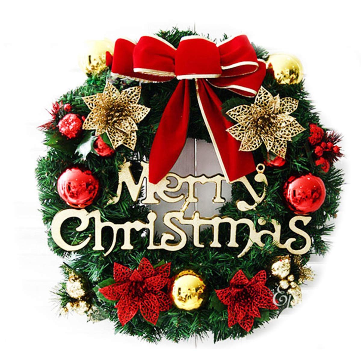 Coonoor Dekokranz 30cm Künstlicher Weihnachtskranz Türkranz günstig online kaufen