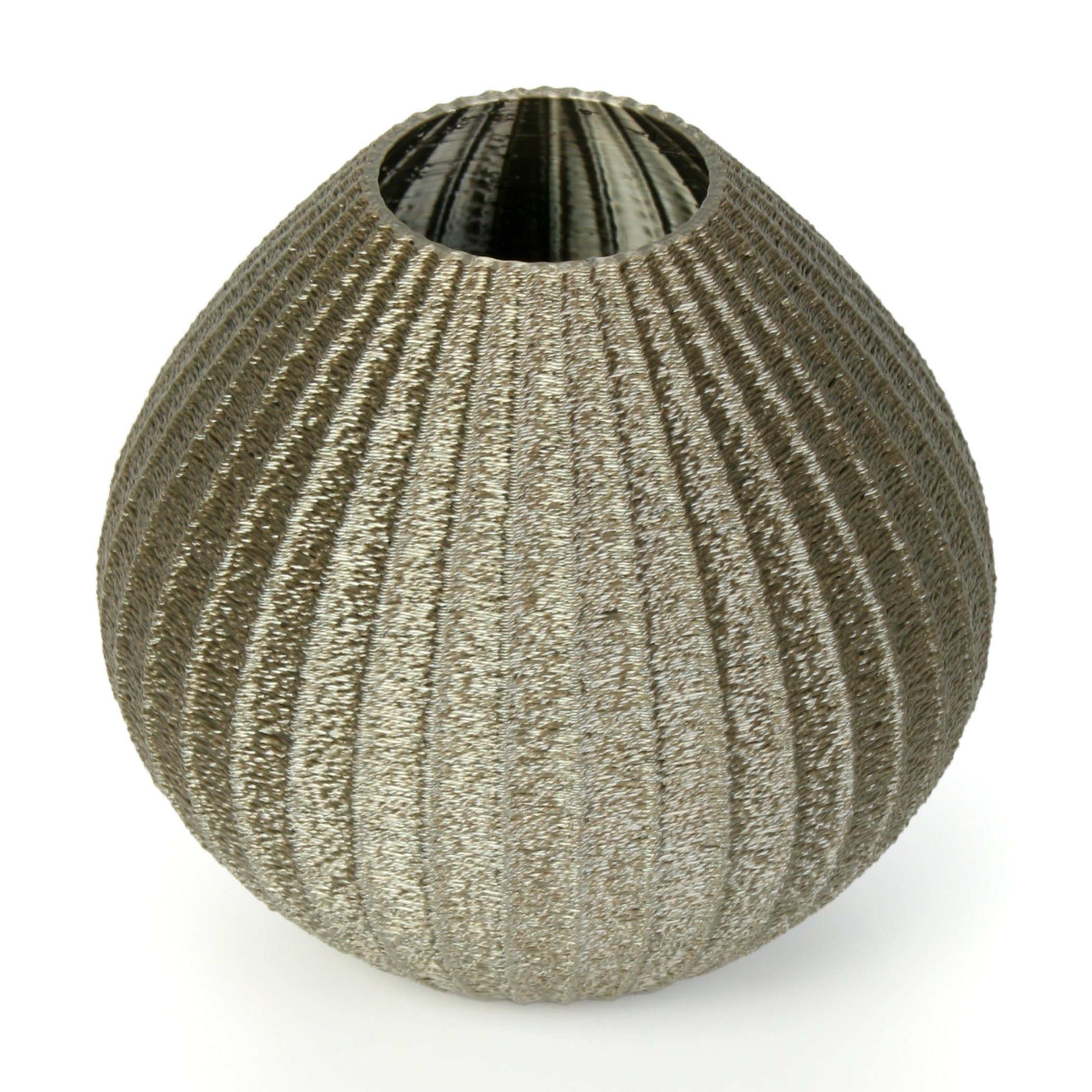 Kreative Feder Dekovase Designer Vase wasserdicht aus bruchsicher Rohstoffen; nachwachsenden Old – Copper Blumenvase aus Bio-Kunststoff, Dekorative &